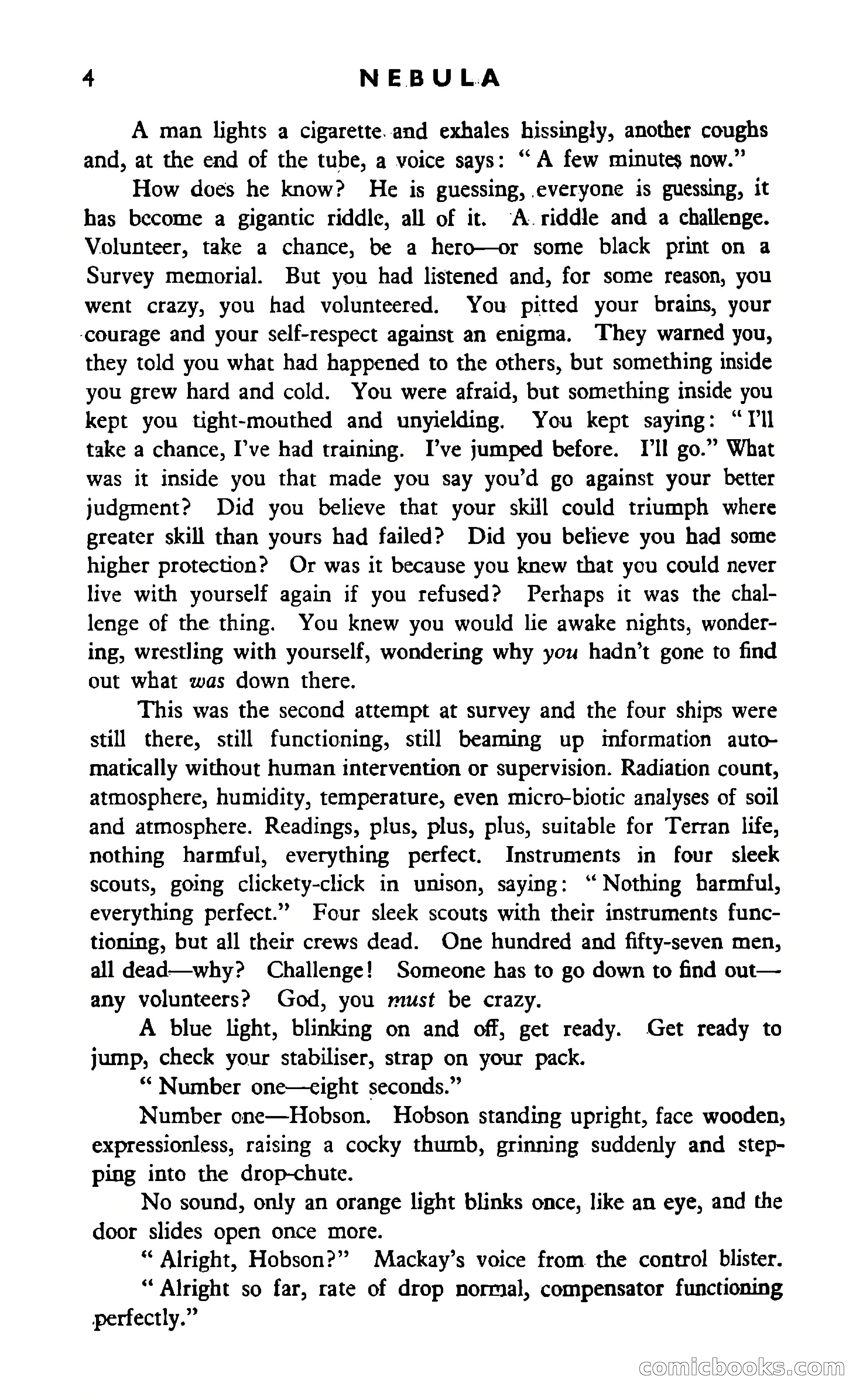 Nebula Science Fiction, Number 40 — page 6 of 117