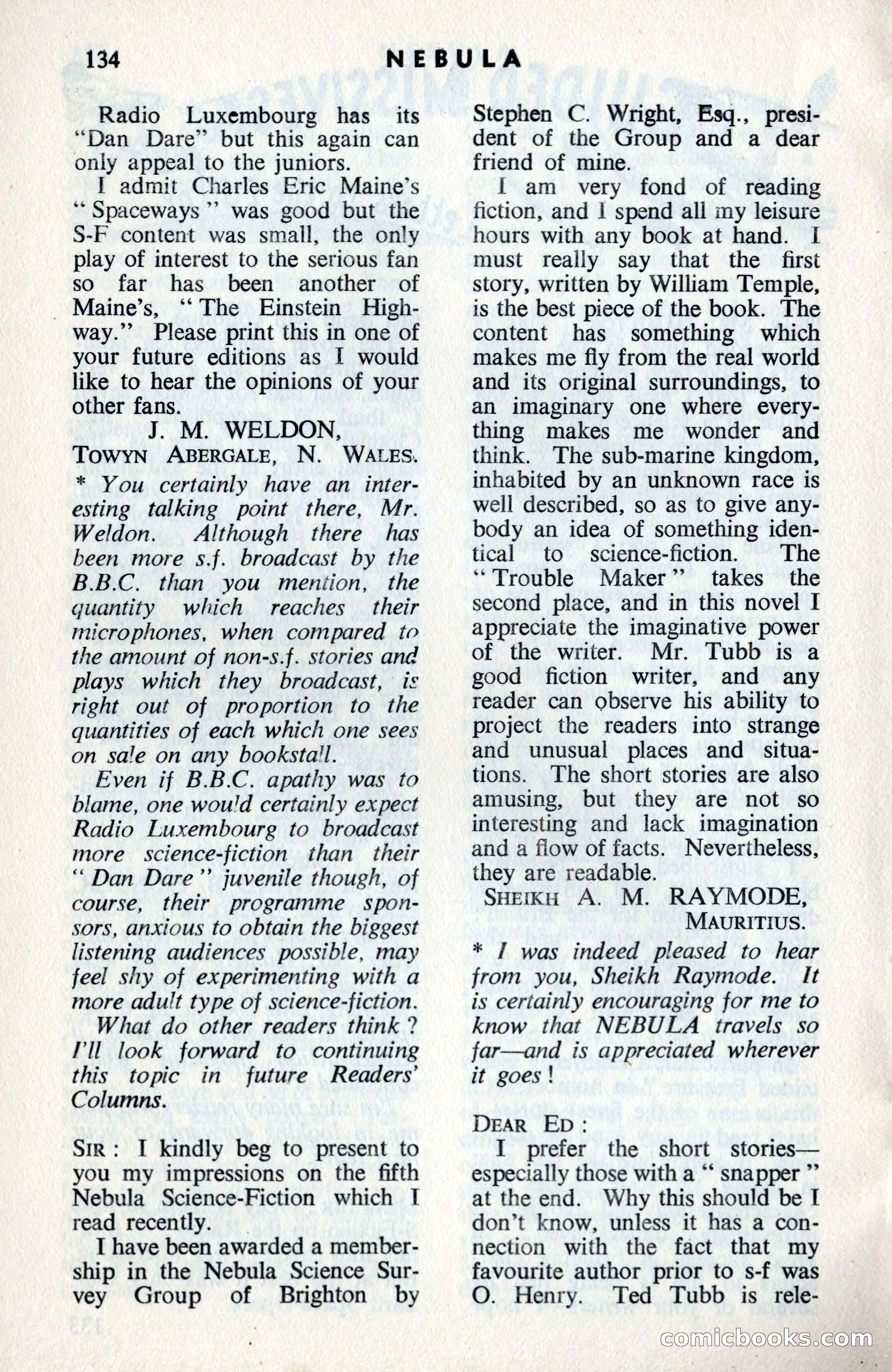 Nebula Science Fiction #8 — page 136 of 140