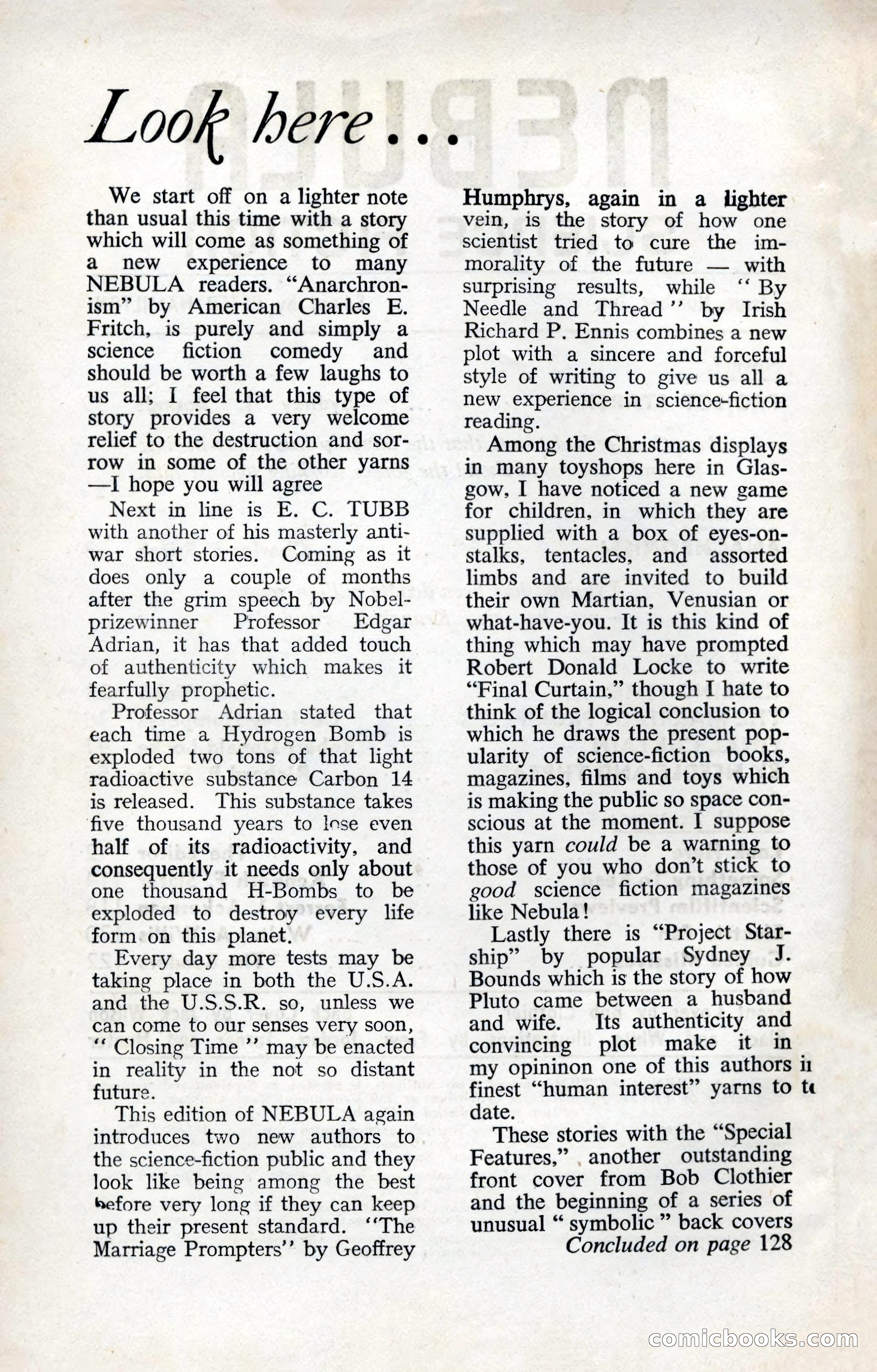 Nebula Science Fiction, Number 10 — page 4 of 133