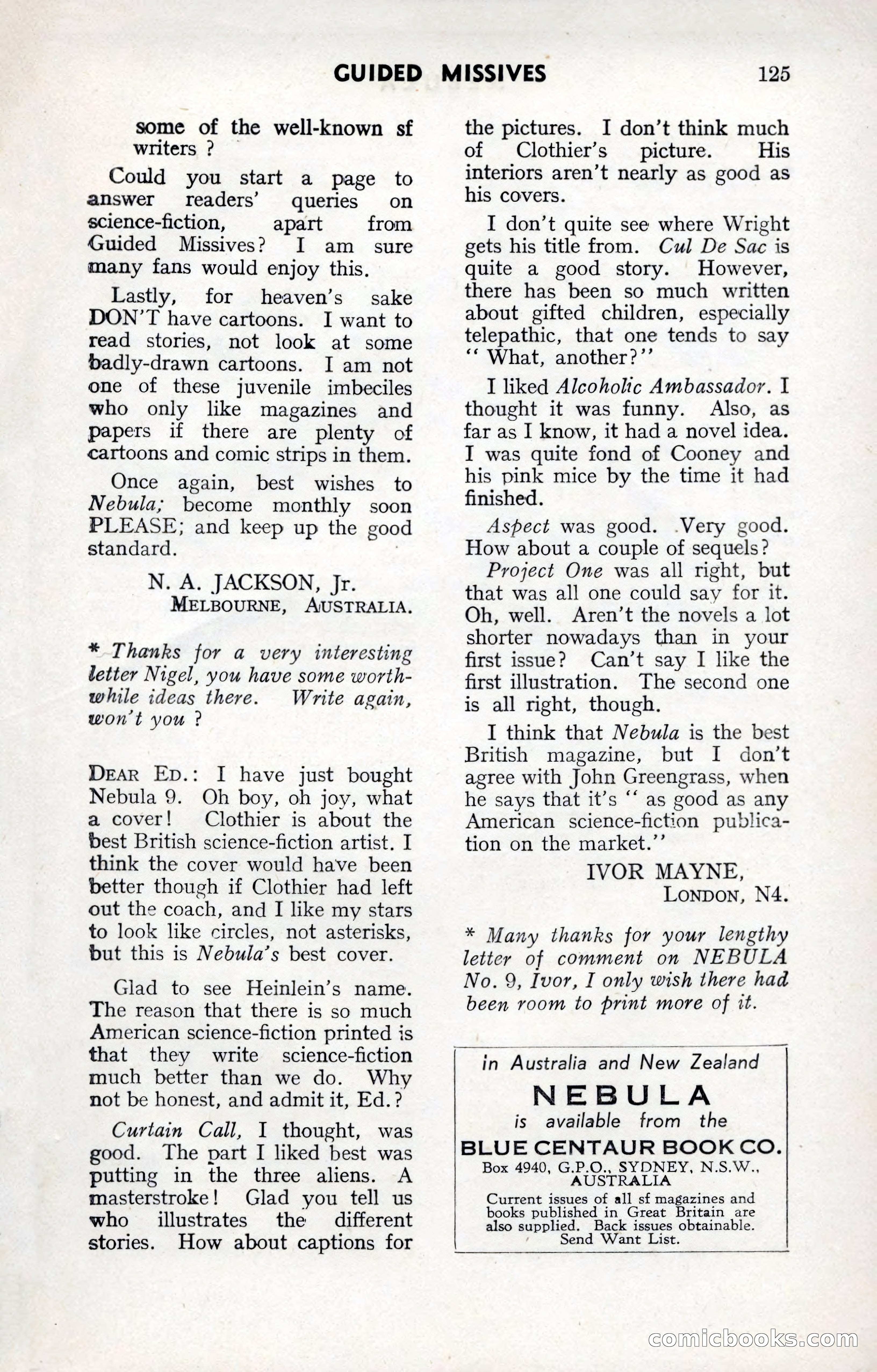 Nebula Science Fiction, Number 10 — page 127 of 133