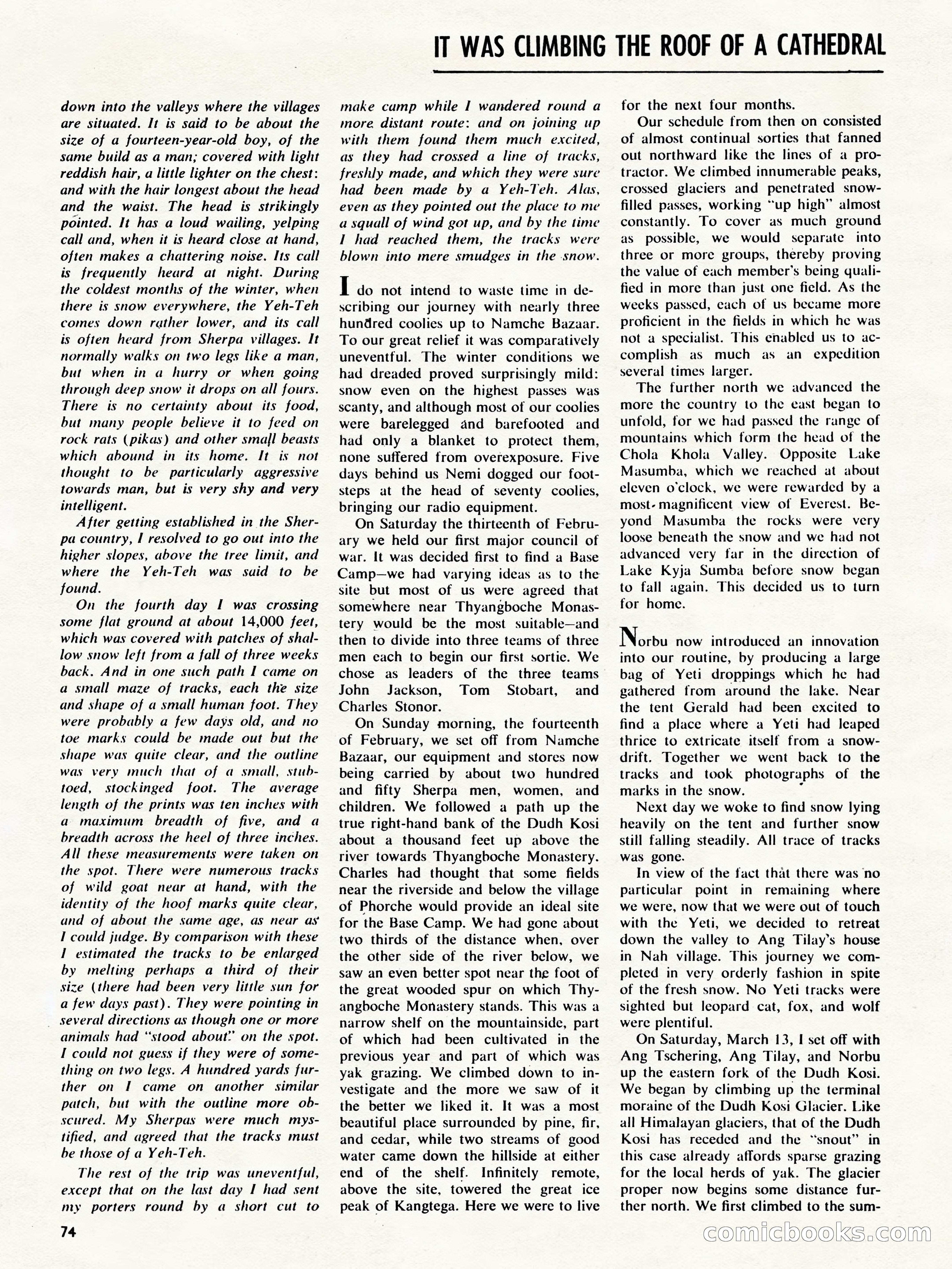 Outdoor Adventures, March 1956 — page 74 of 84