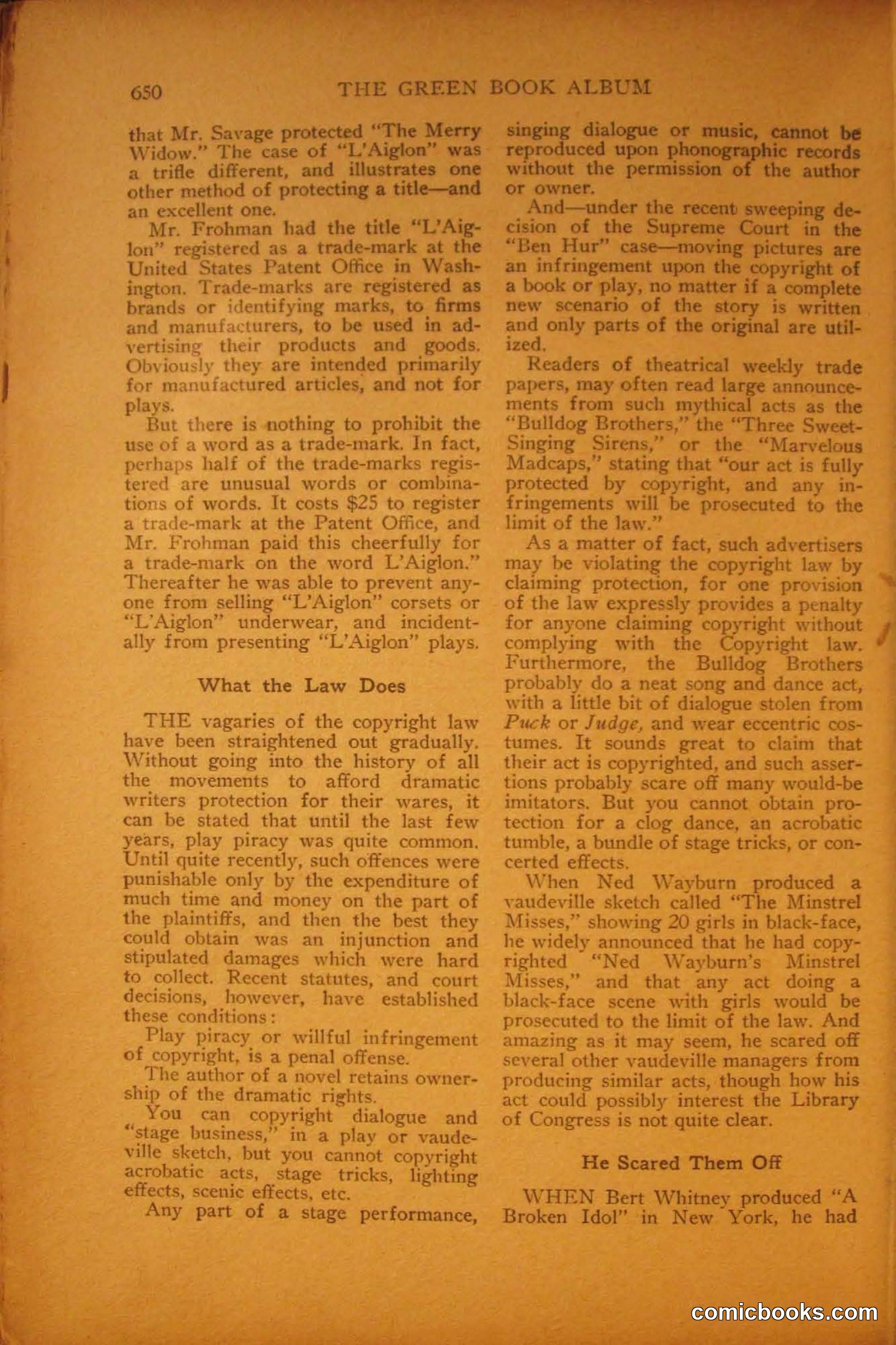 Green Book Magazine, March 1912 — page 204 of 244