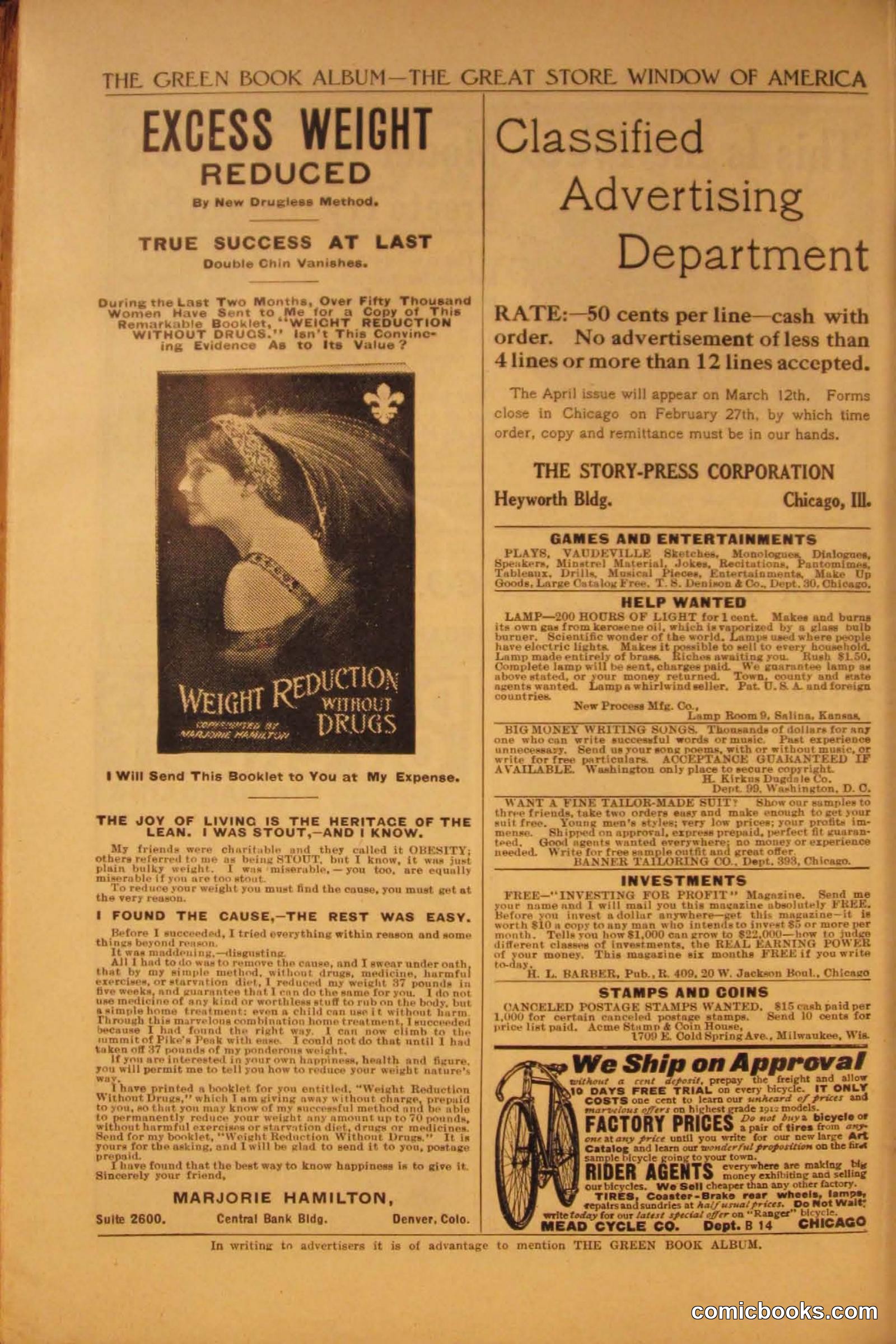 Green Book Magazine, March 1912 — page 234 of 244