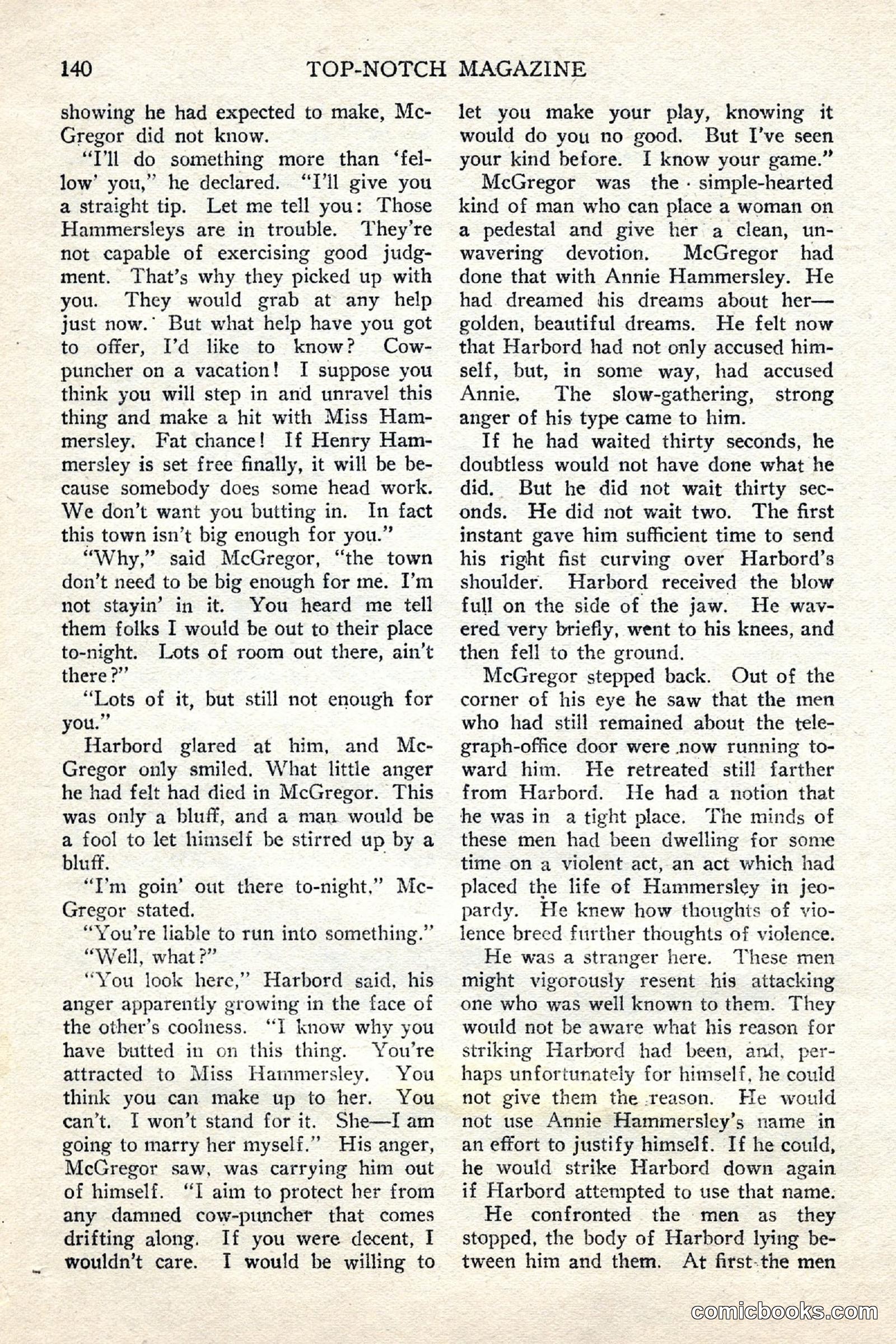 Top Notch Magazine, June 1, 1926 — page 160 of 174