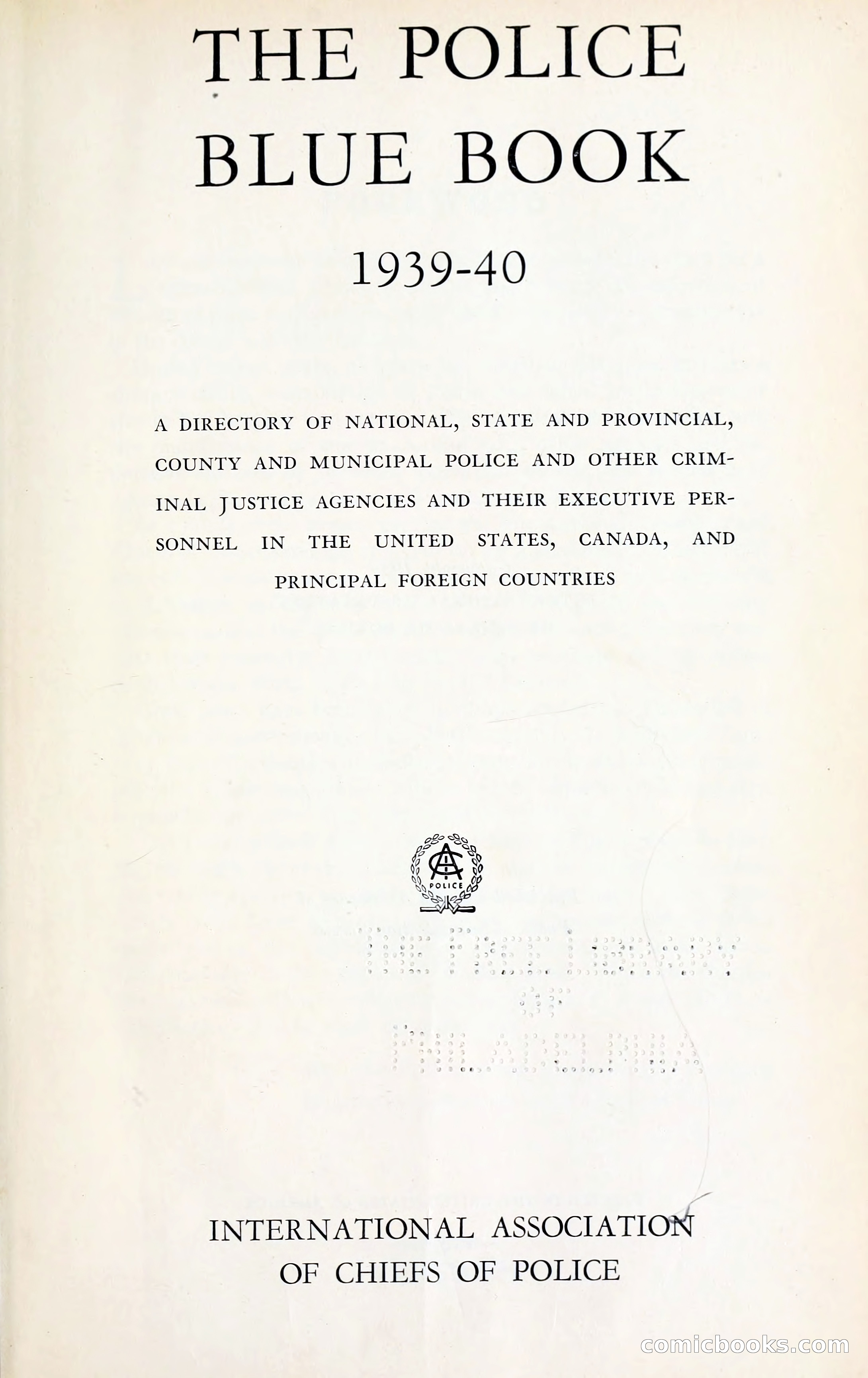 The Police Blue Book — page 6 of 286