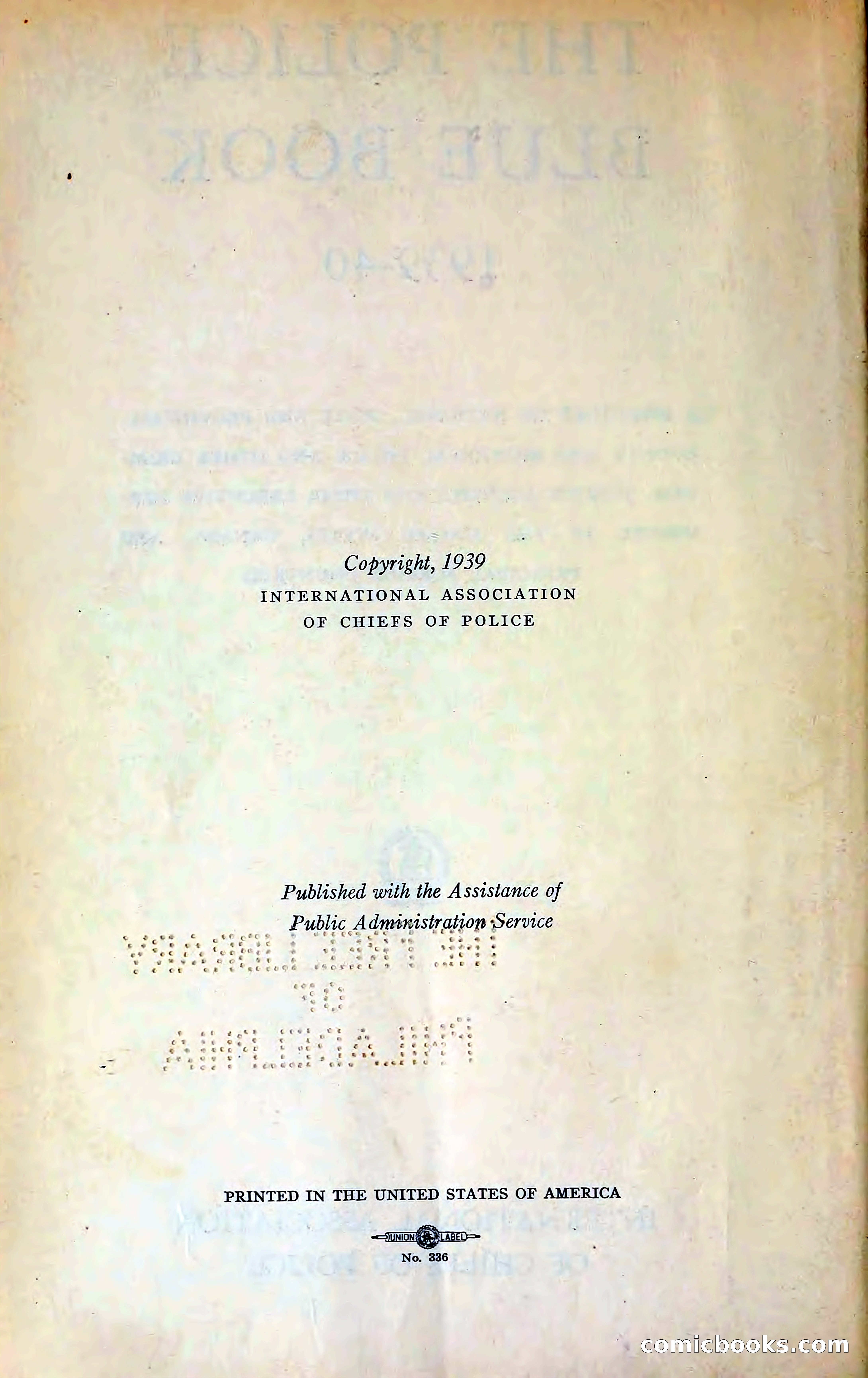 The Police Blue Book — page 7 of 286