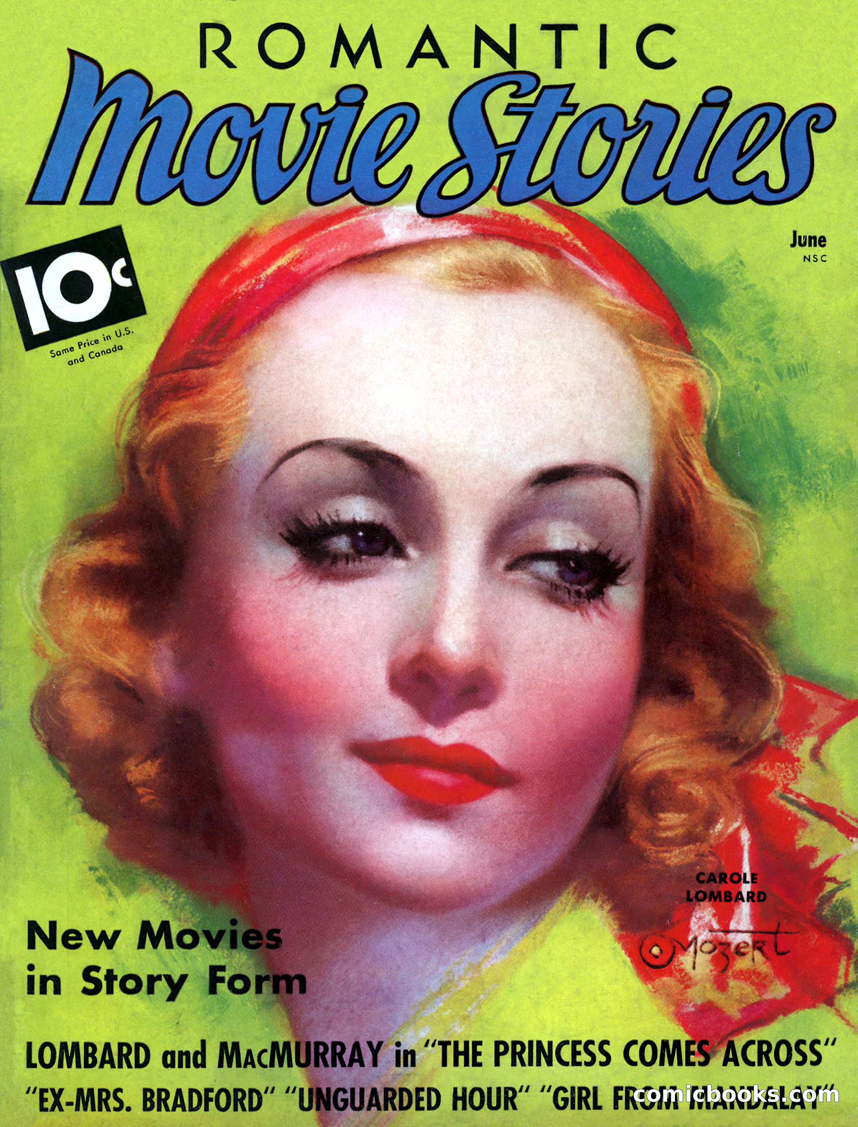 Romantic Movie Stories, June 1936 — page 1 of 70