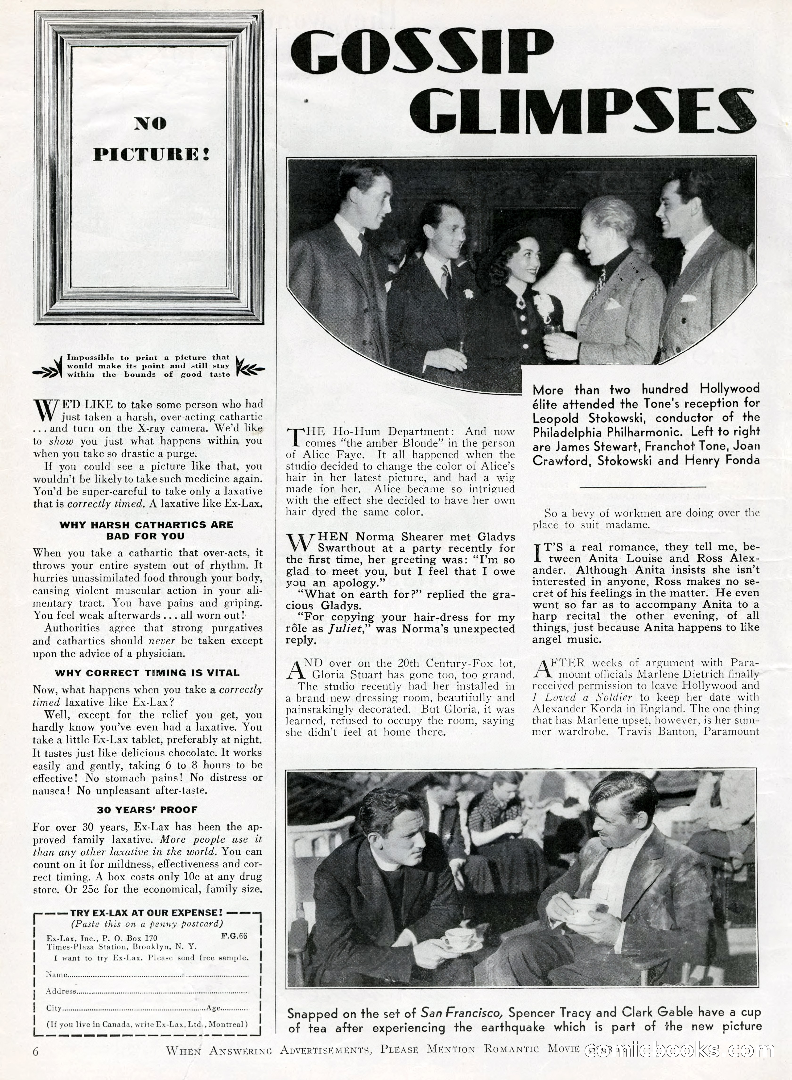 Romantic Movie Stories, June 1936 — page 6 of 70