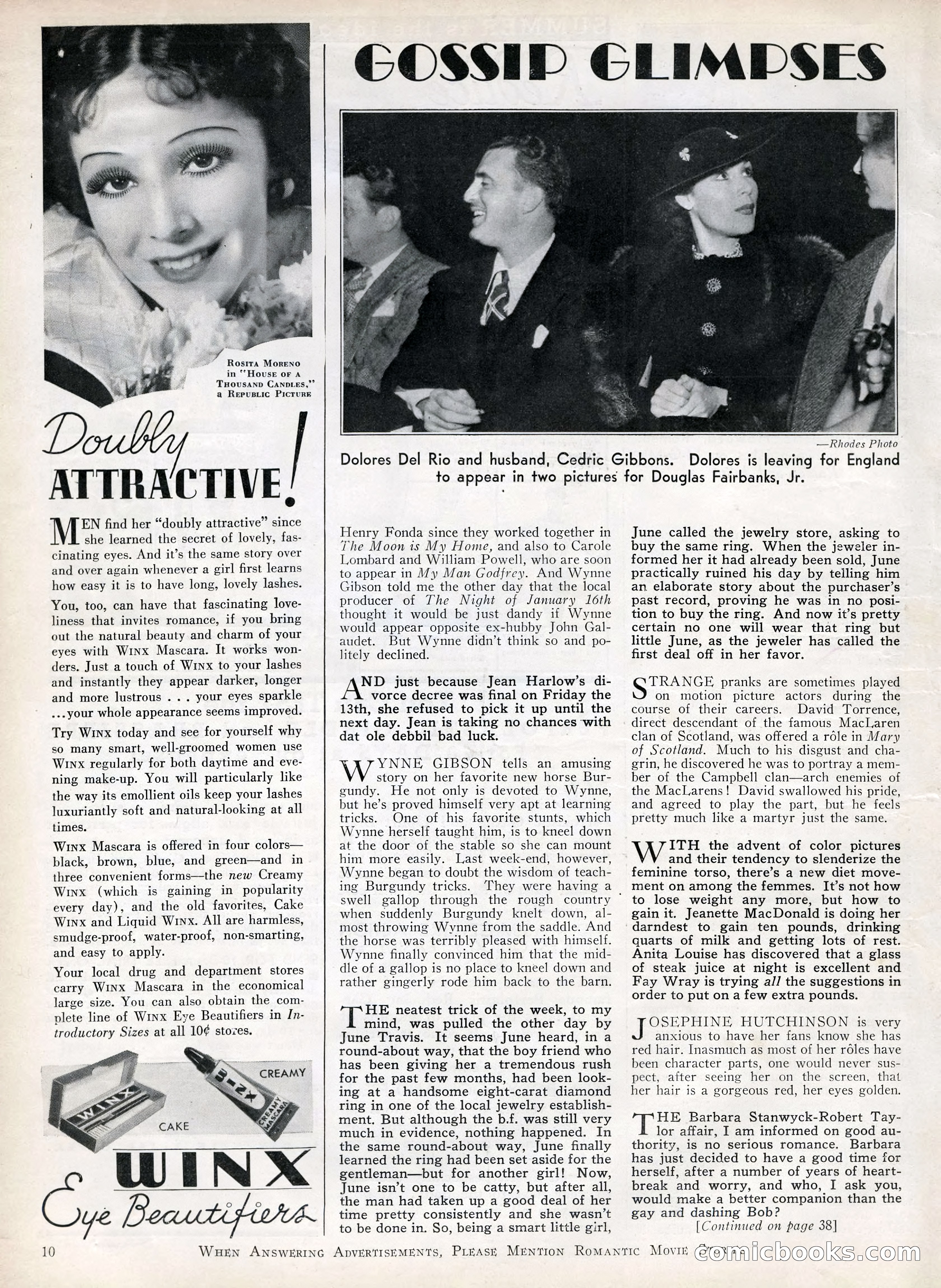 Romantic Movie Stories, June 1936 — page 10 of 70