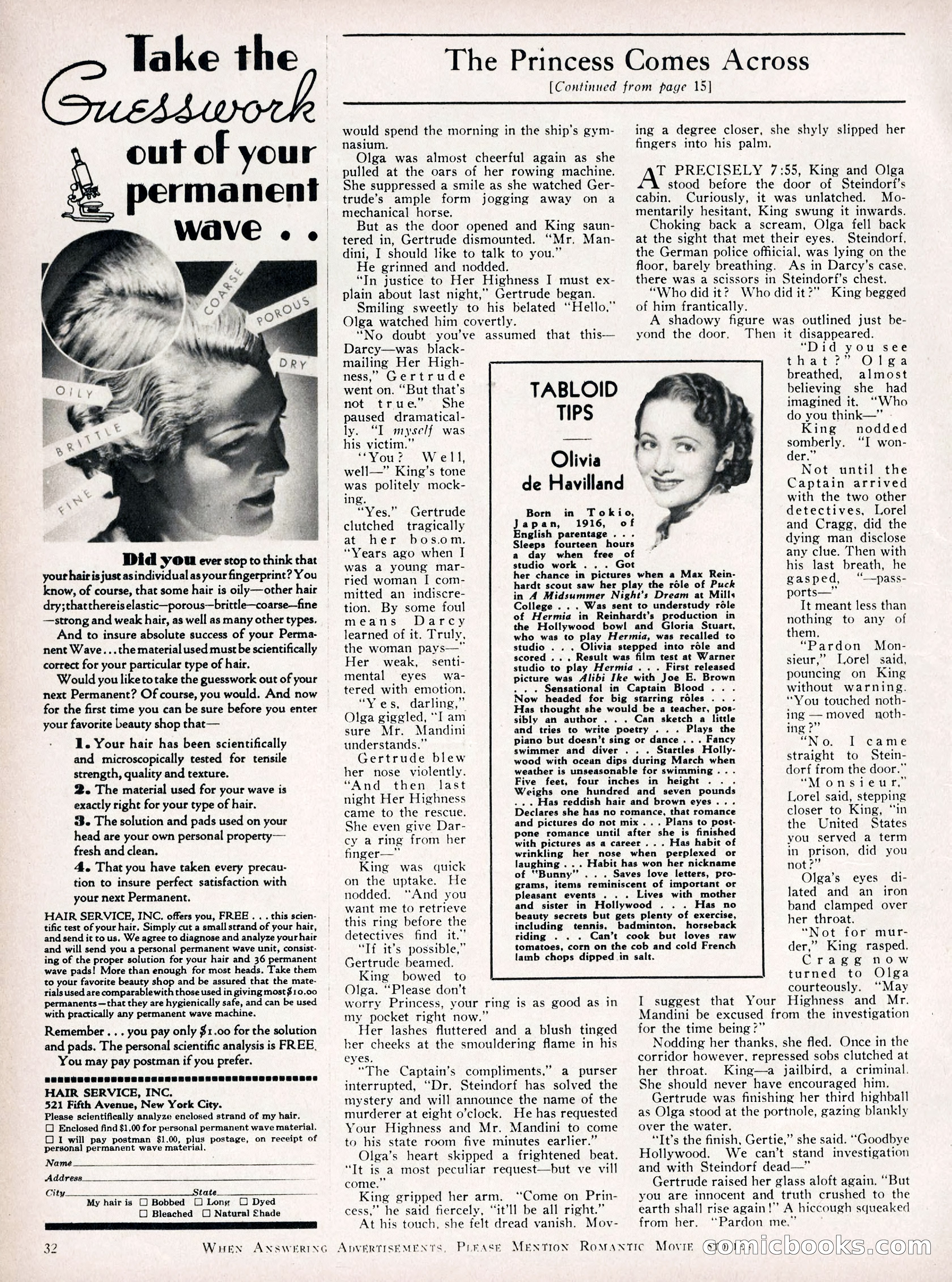 Romantic Movie Stories, June 1936 — page 26 of 70