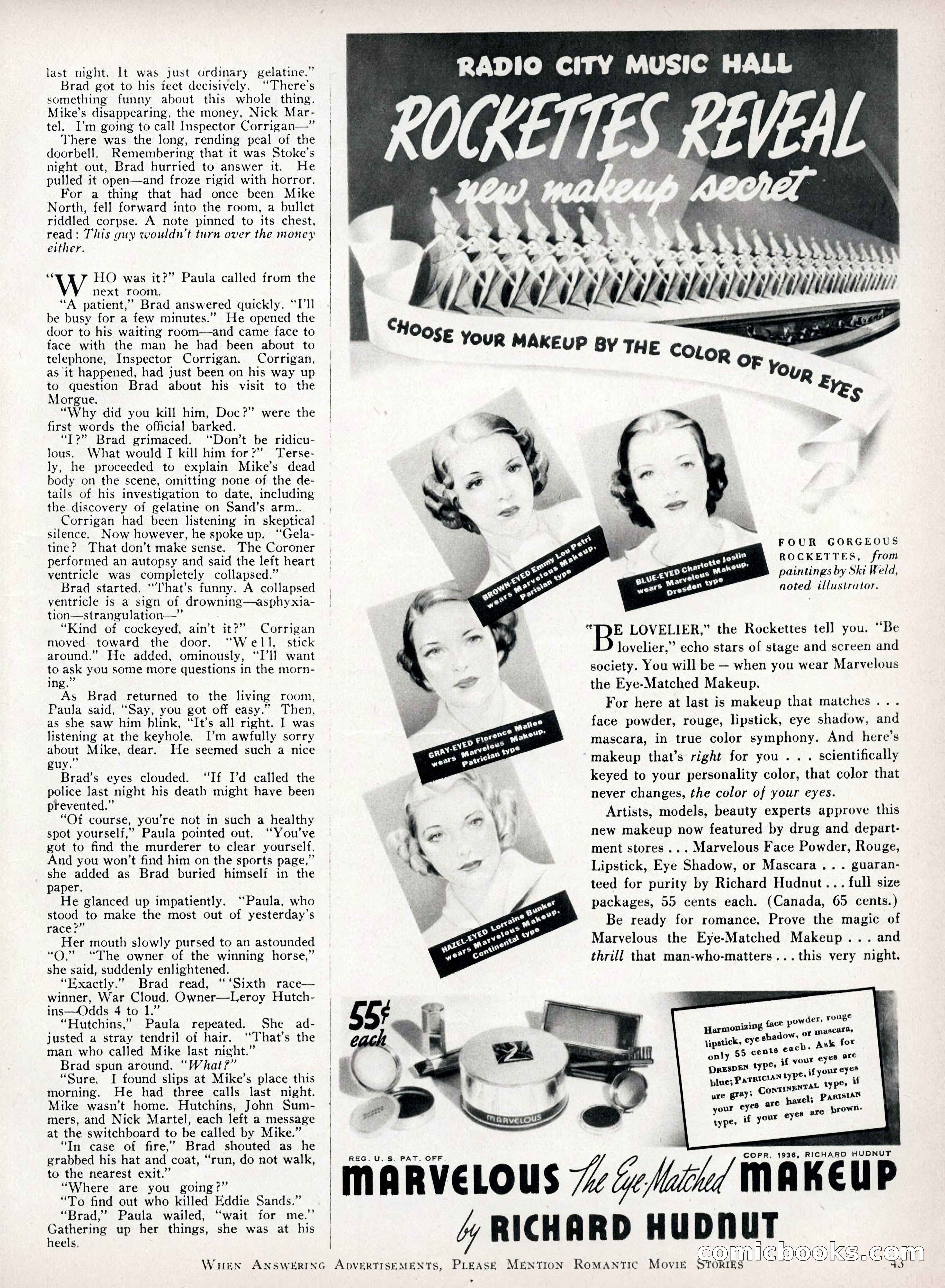 Romantic Movie Stories, June 1936 — page 36 of 70