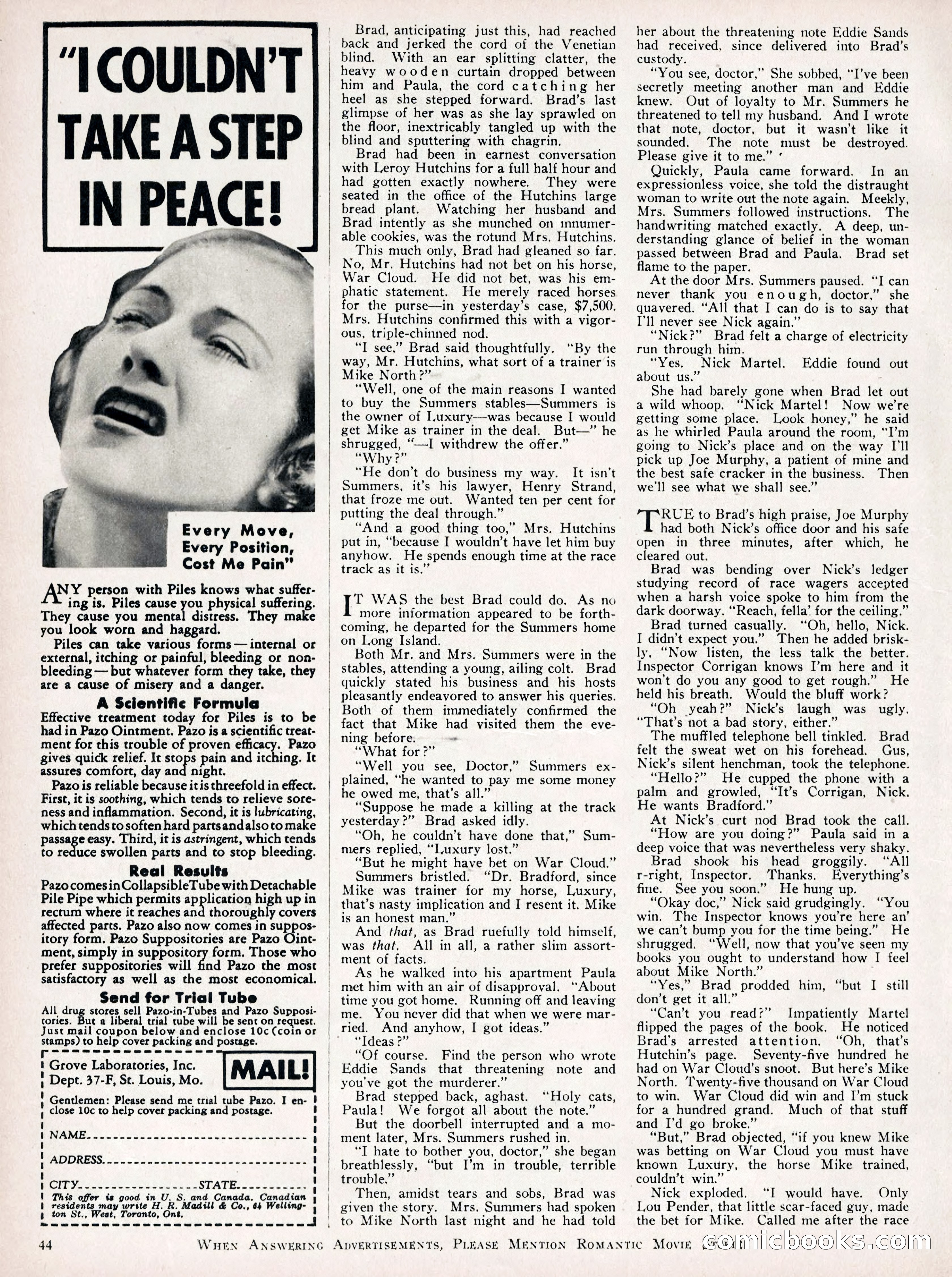 Romantic Movie Stories, June 1936 — page 37 of 70