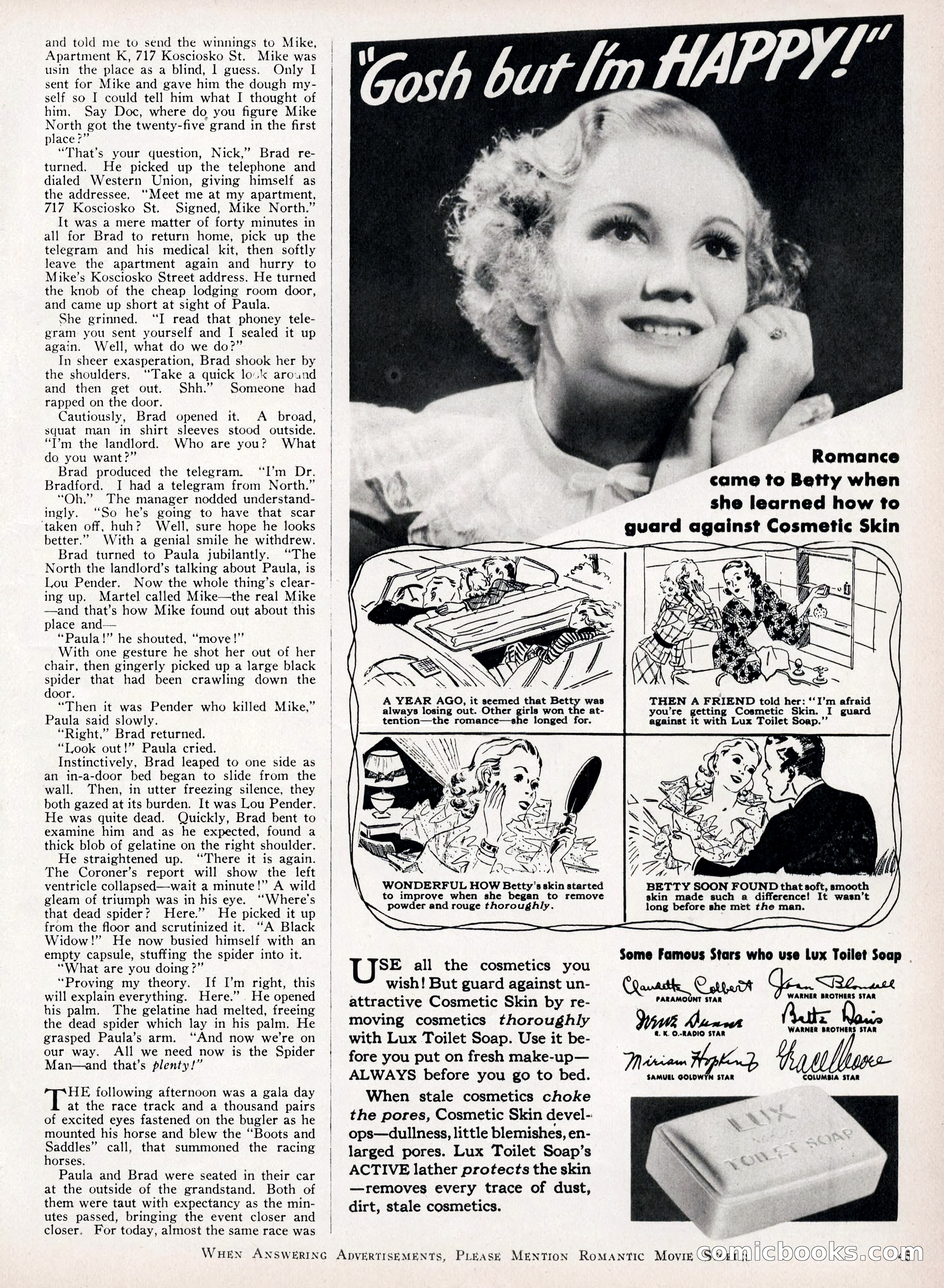 Romantic Movie Stories, June 1936 — page 38 of 70