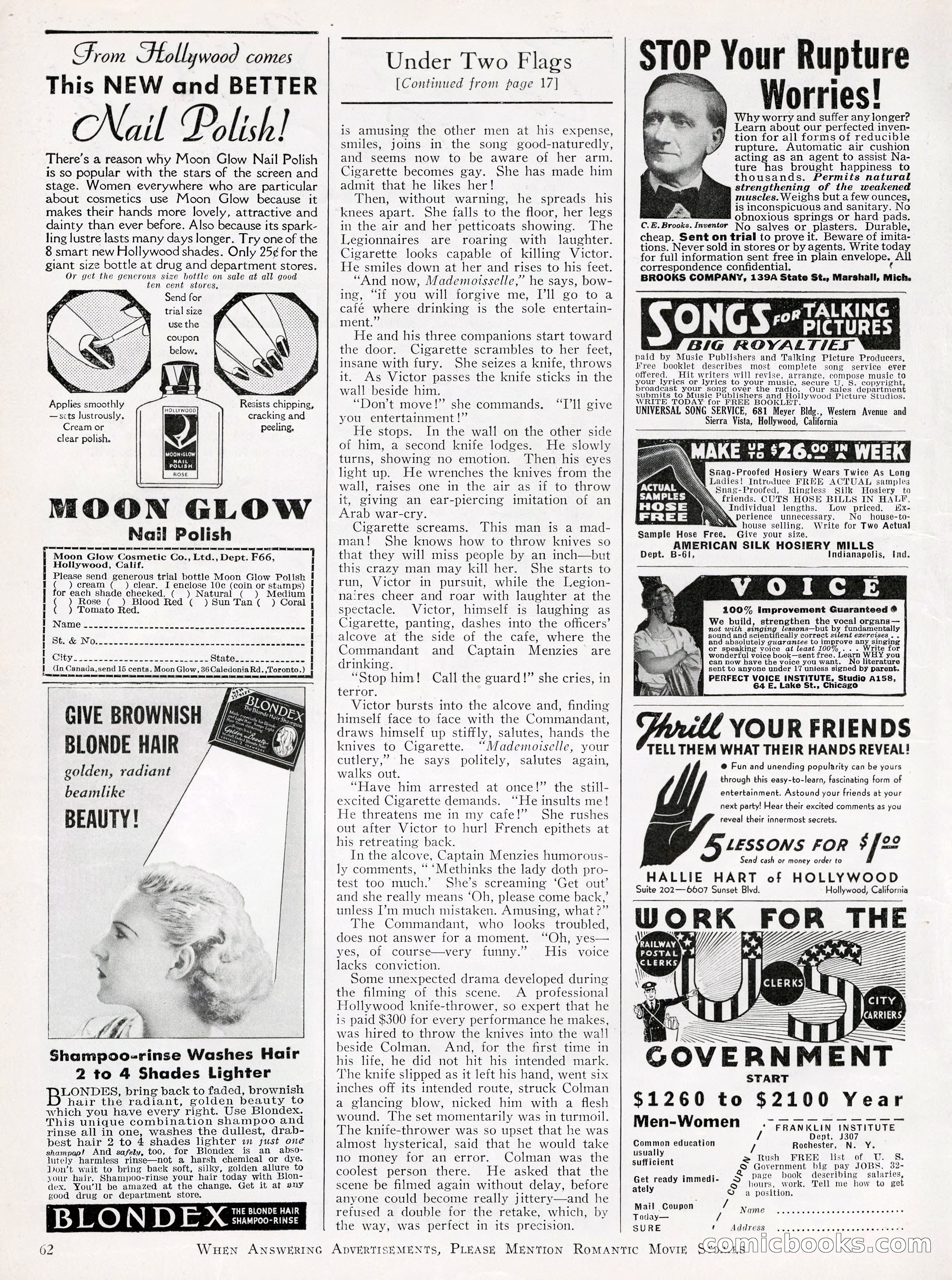 Romantic Movie Stories, June 1936 — page 55 of 70