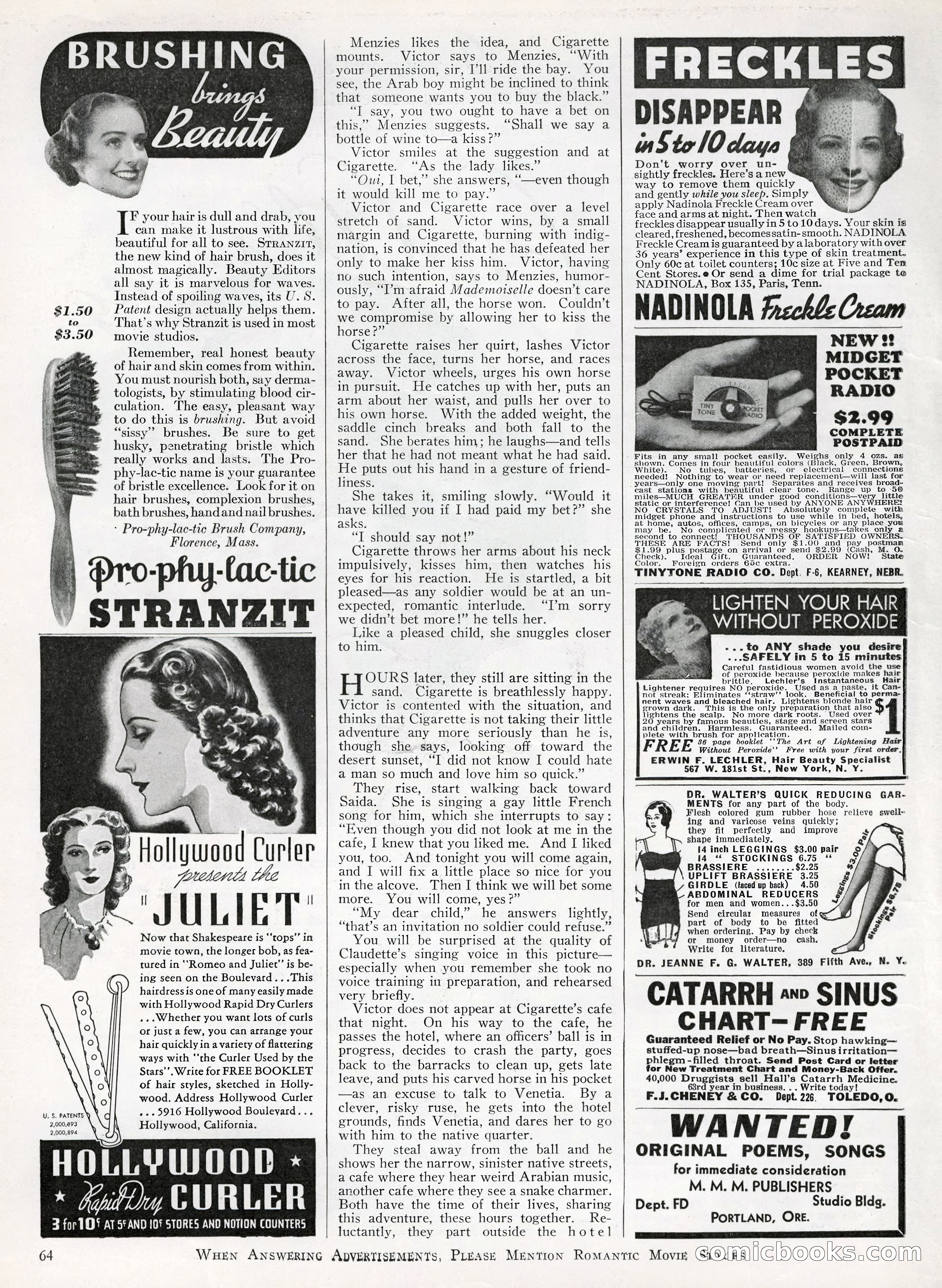 Romantic Movie Stories, June 1936 — page 57 of 70