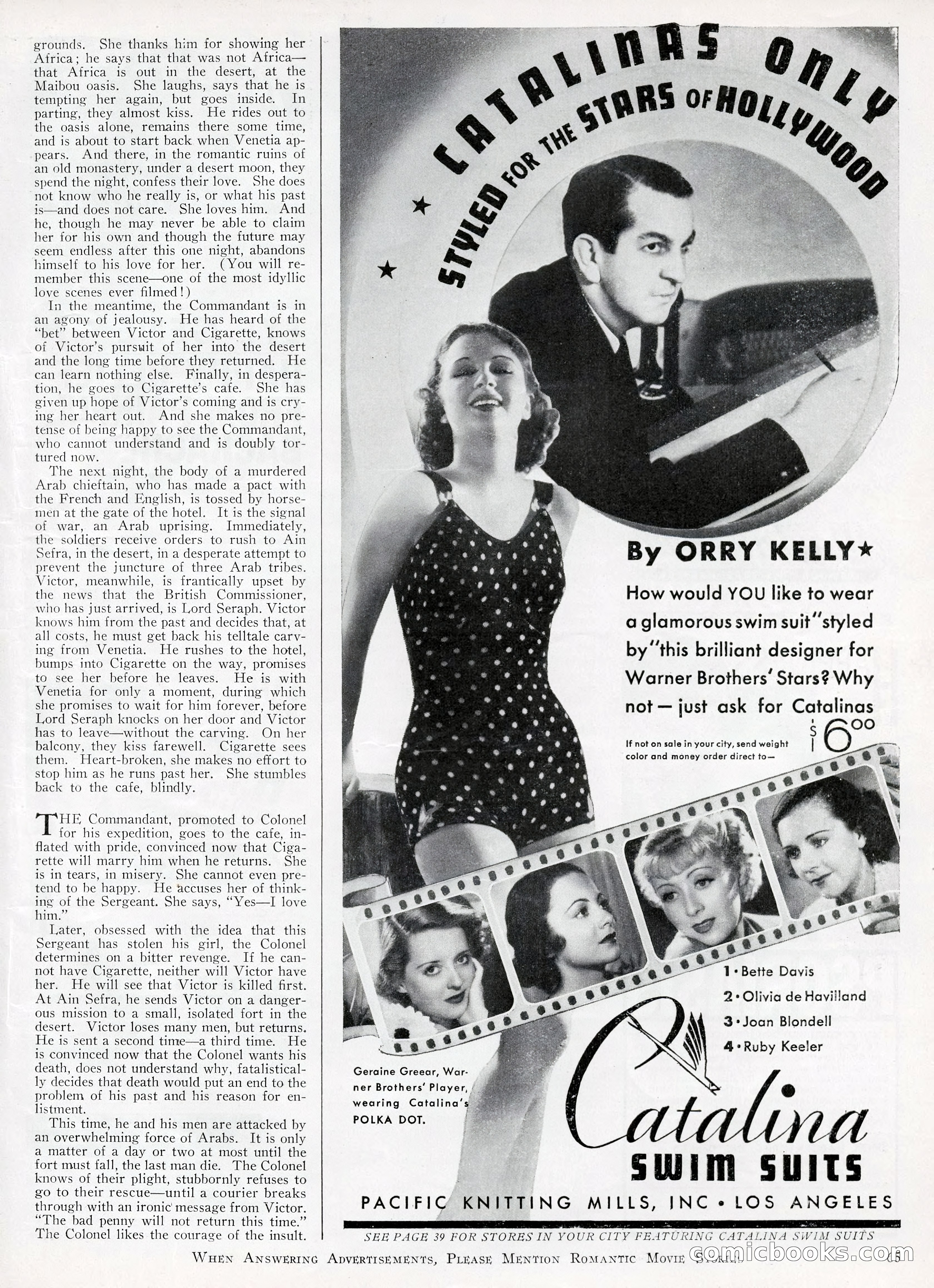 Romantic Movie Stories, June 1936 — page 58 of 70