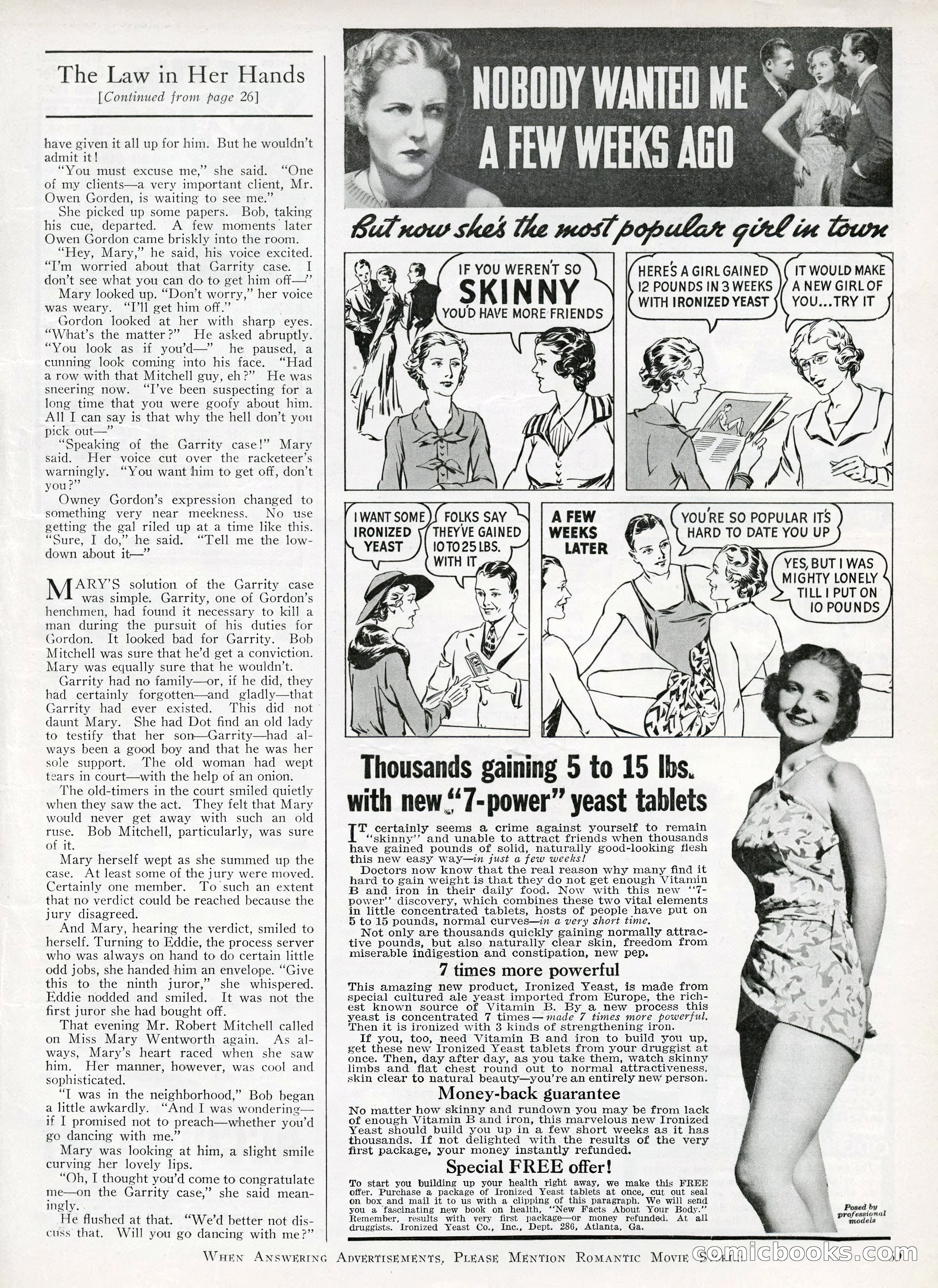 Romantic Movie Stories, June 1936 — page 62 of 70