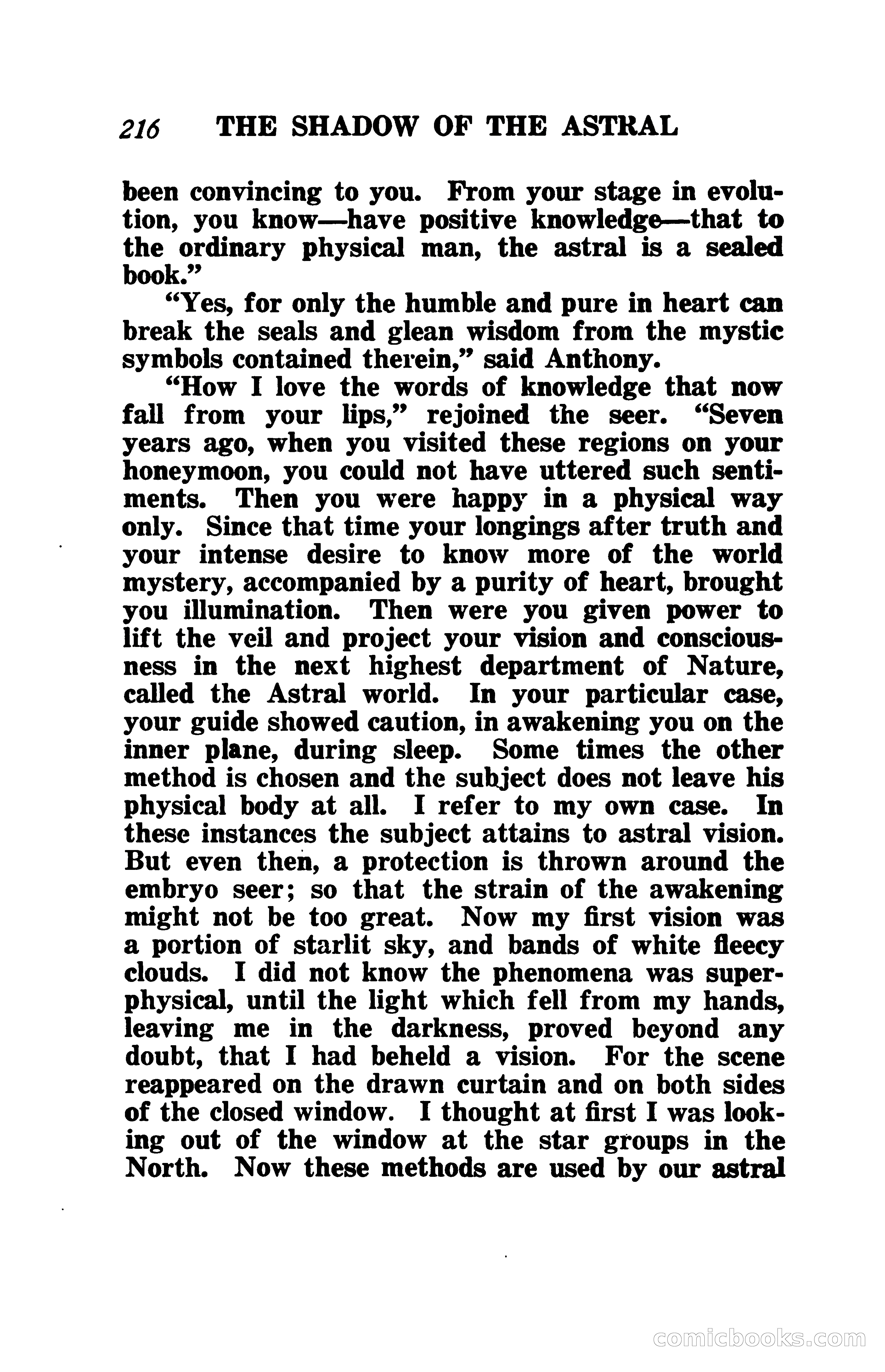 The Shadow of the Astral: A Mystic Narrative — page 223 of 345