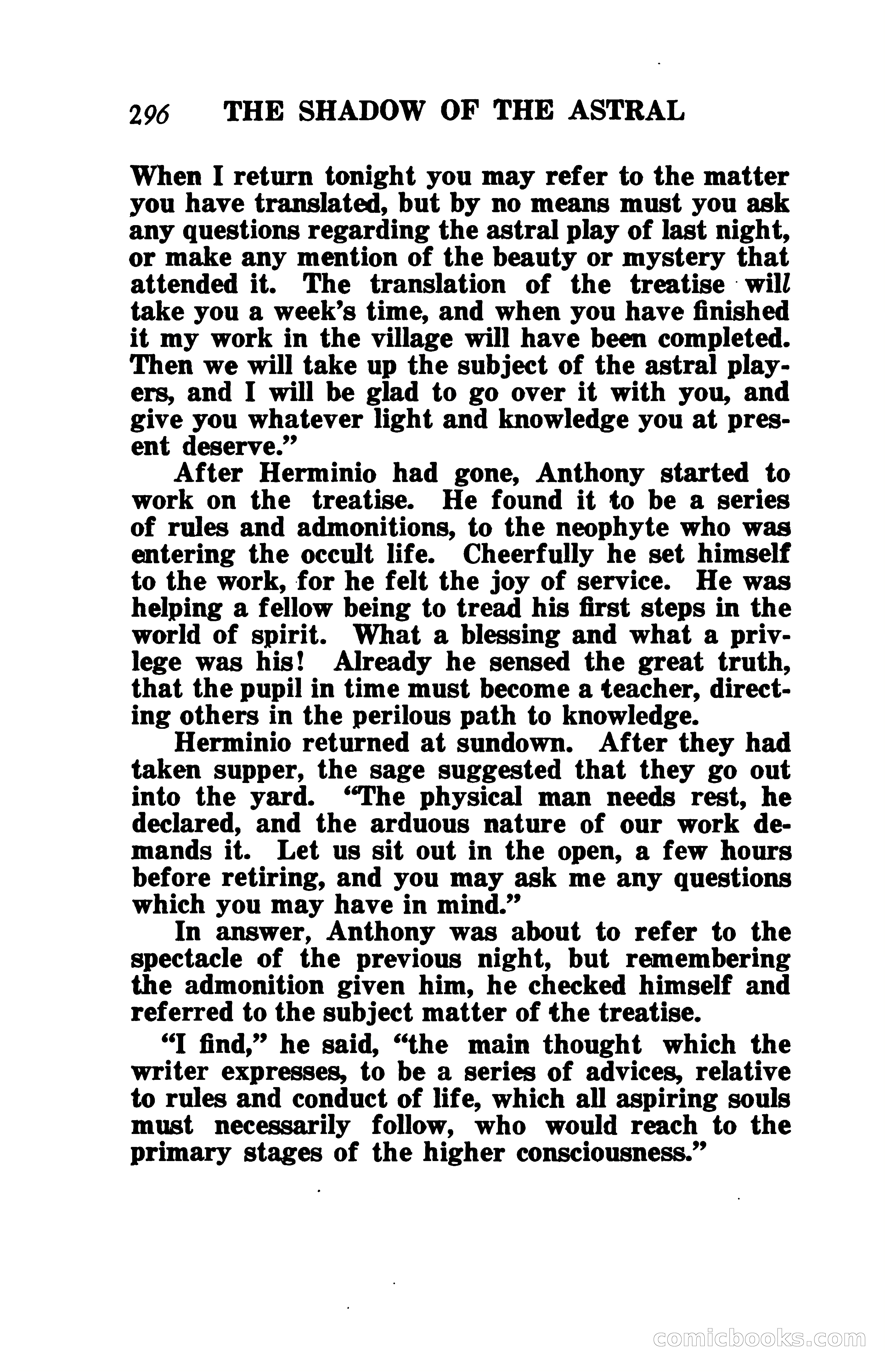 The Shadow of the Astral: A Mystic Narrative — page 303 of 345