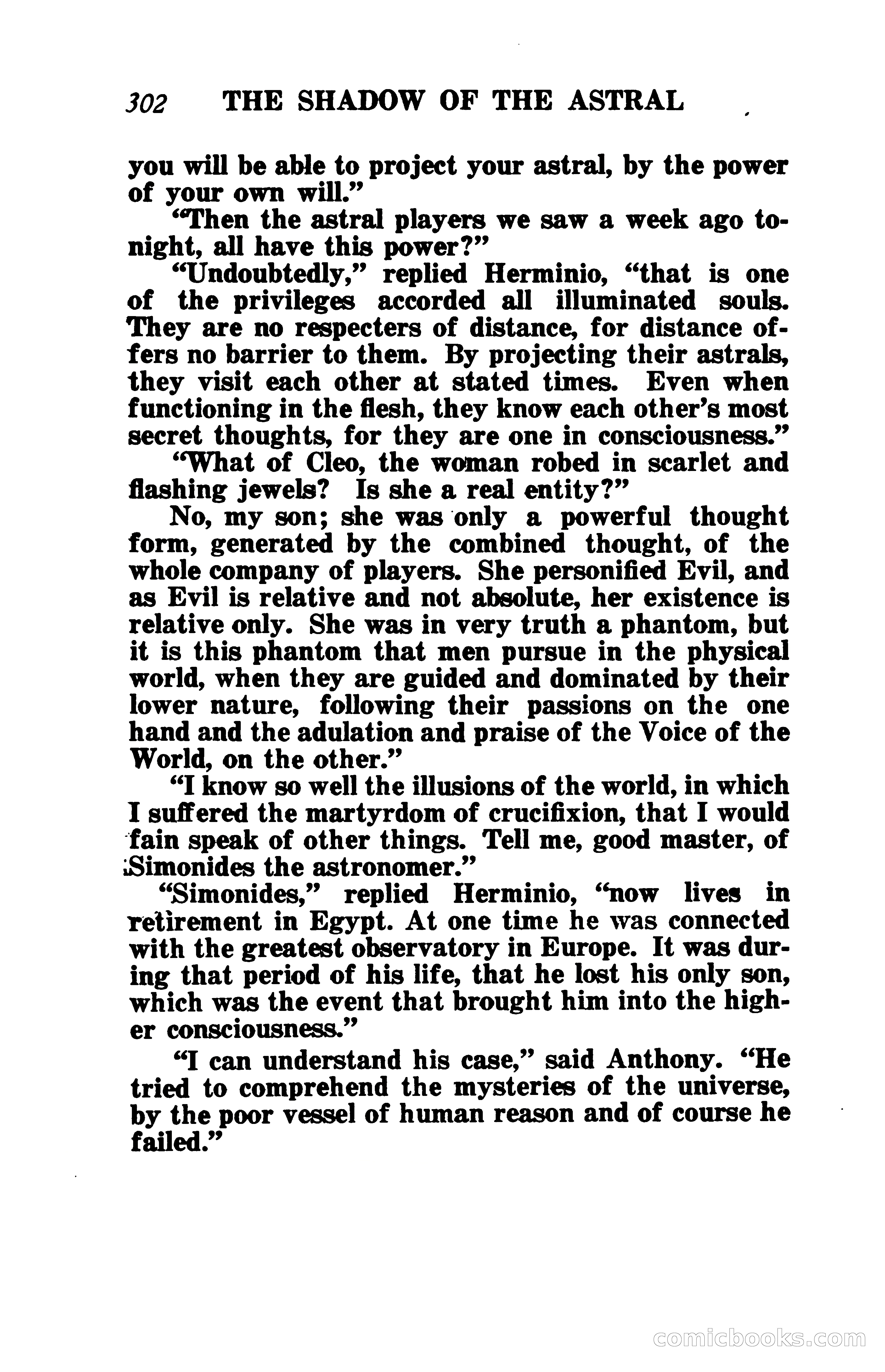 The Shadow of the Astral: A Mystic Narrative — page 309 of 345