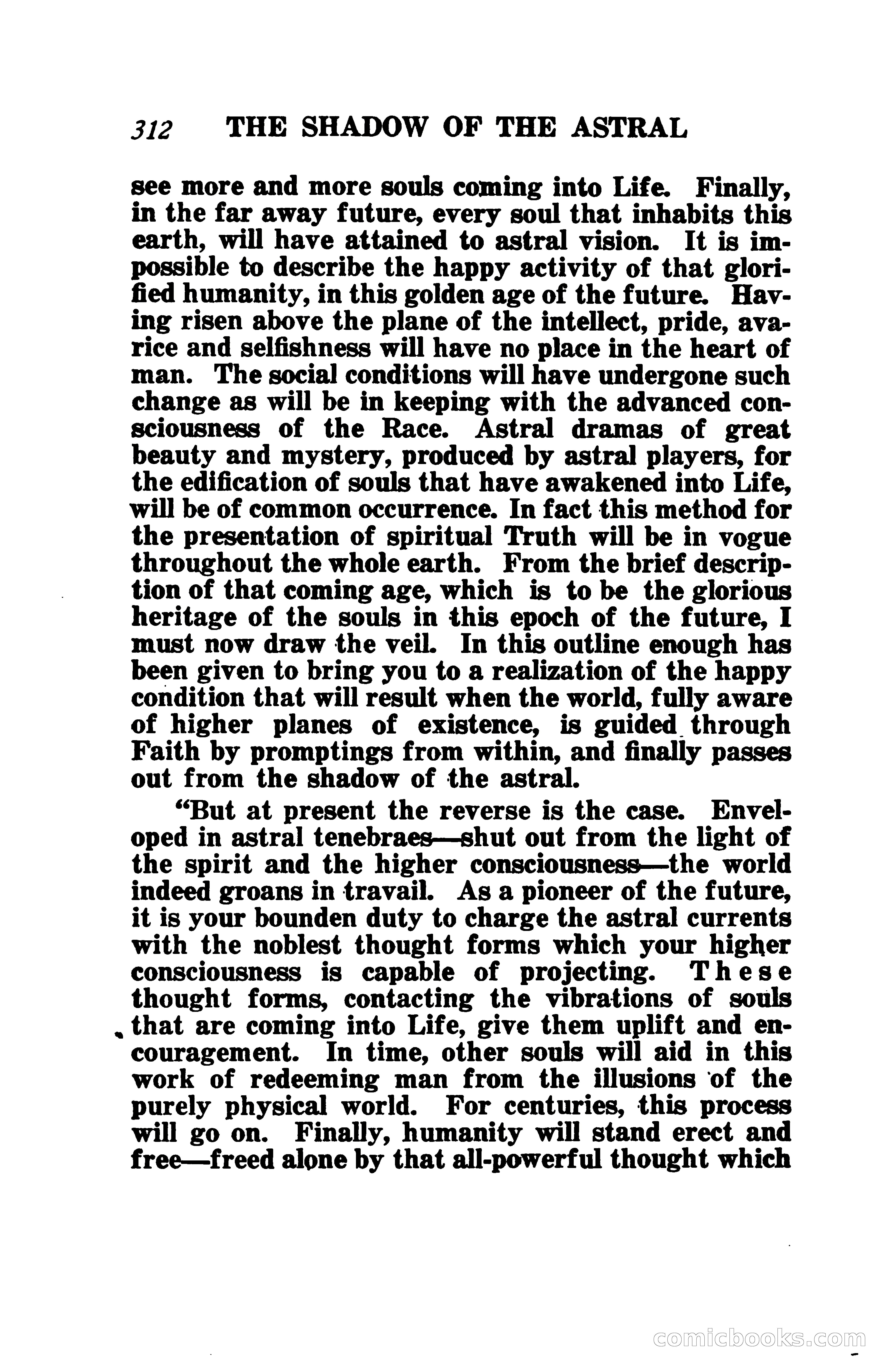 The Shadow of the Astral: A Mystic Narrative — page 319 of 345