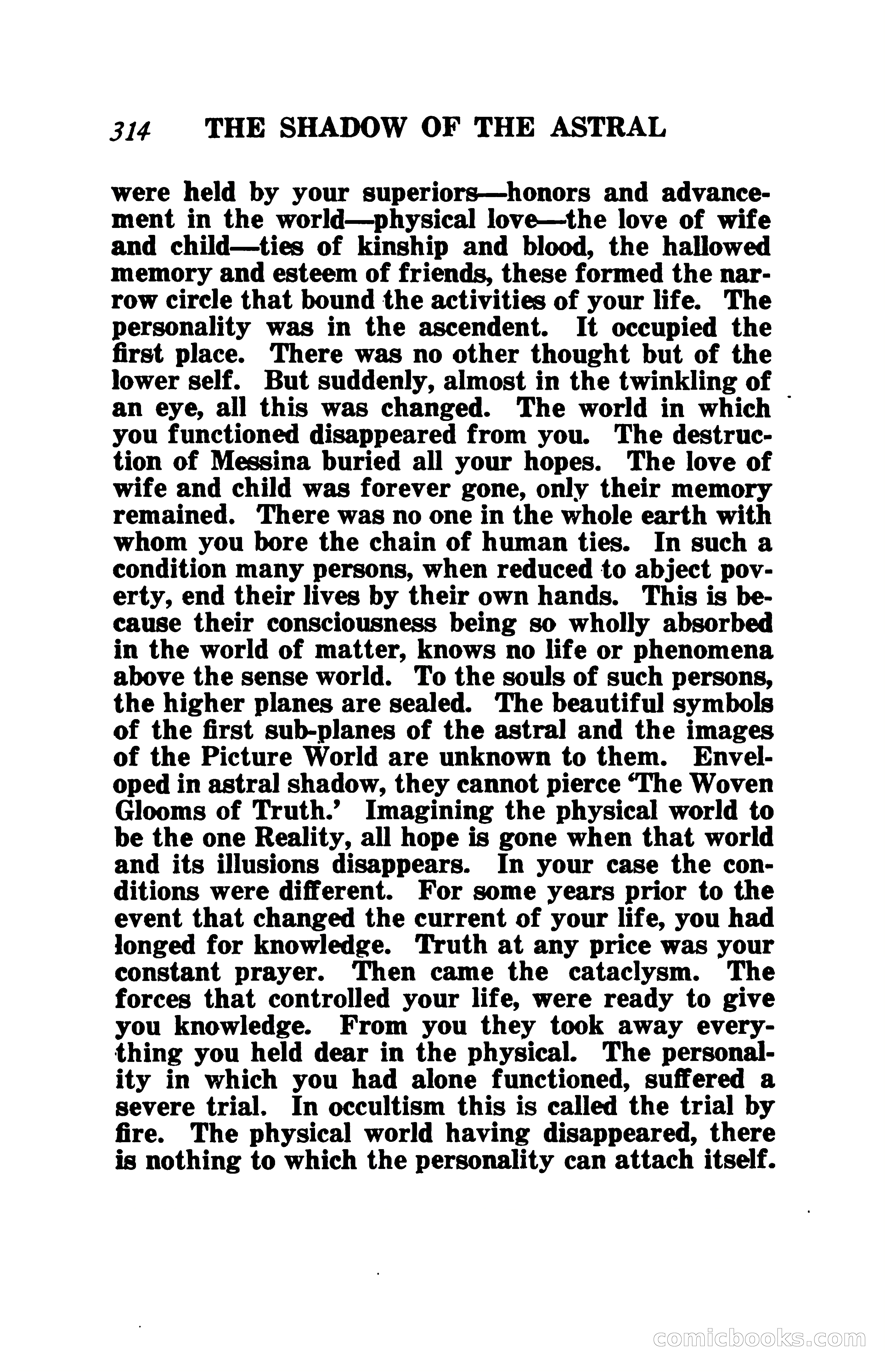 The Shadow of the Astral: A Mystic Narrative — page 321 of 345