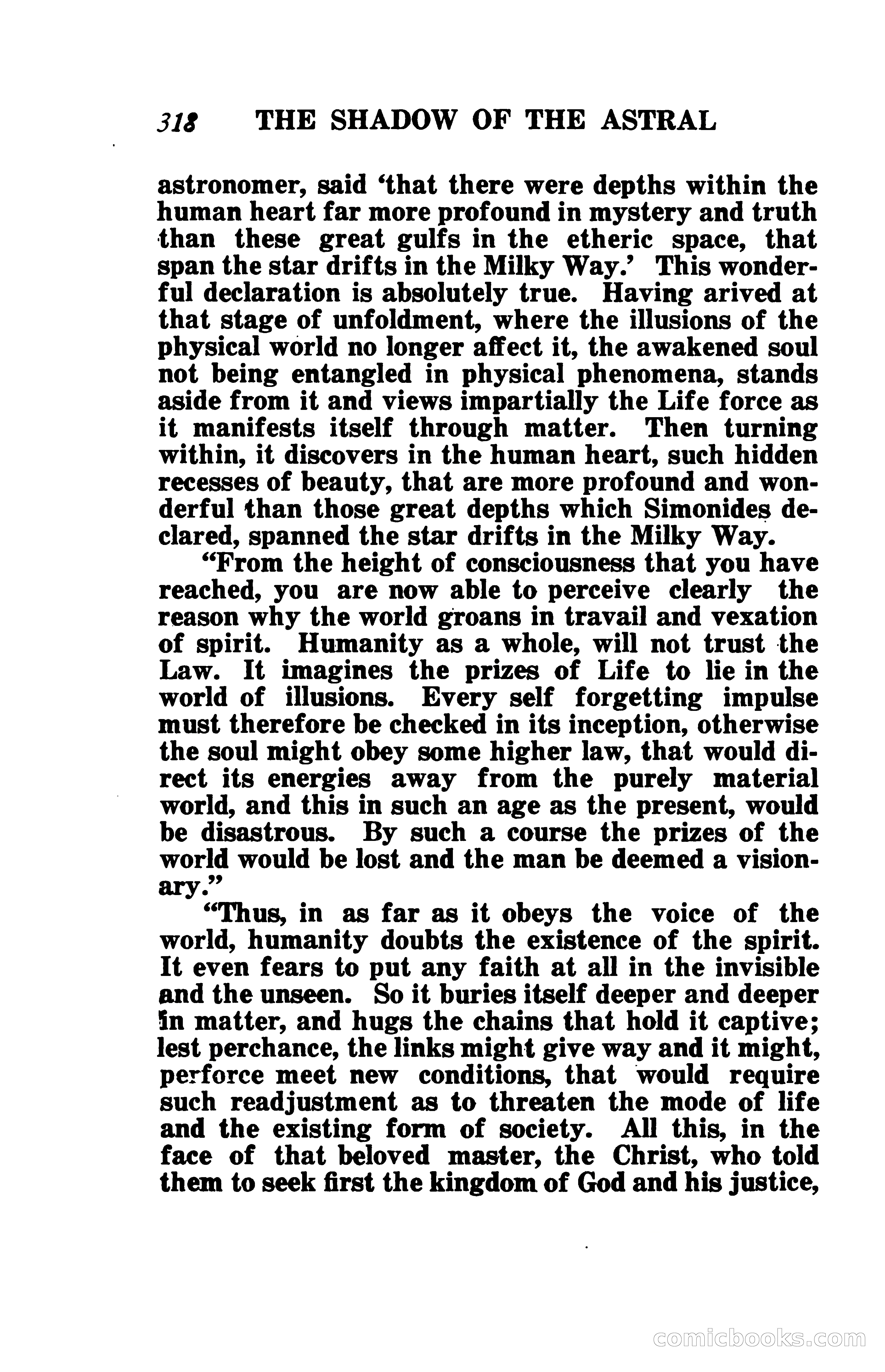 The Shadow of the Astral: A Mystic Narrative — page 325 of 345