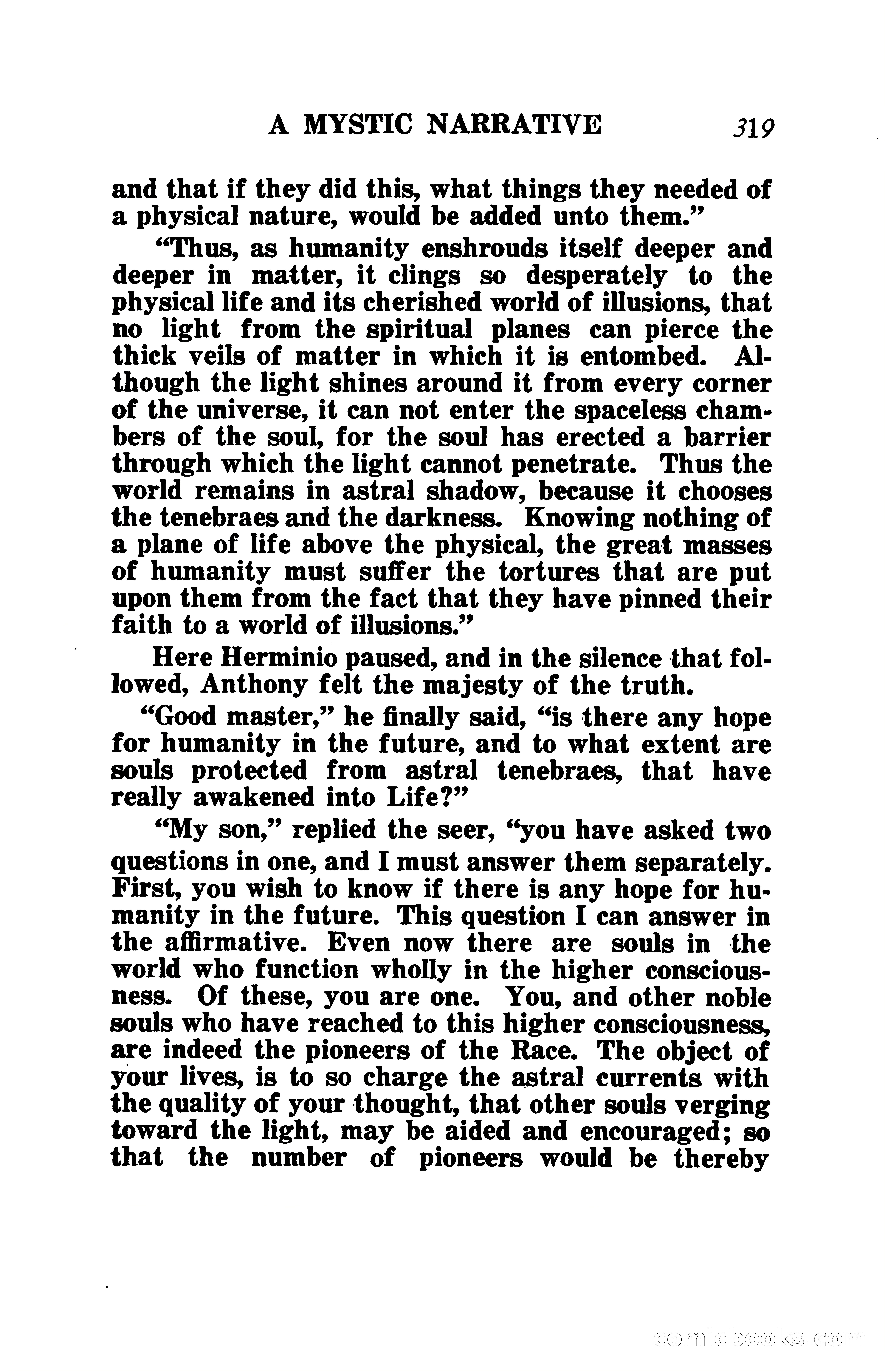 The Shadow of the Astral: A Mystic Narrative — page 326 of 345