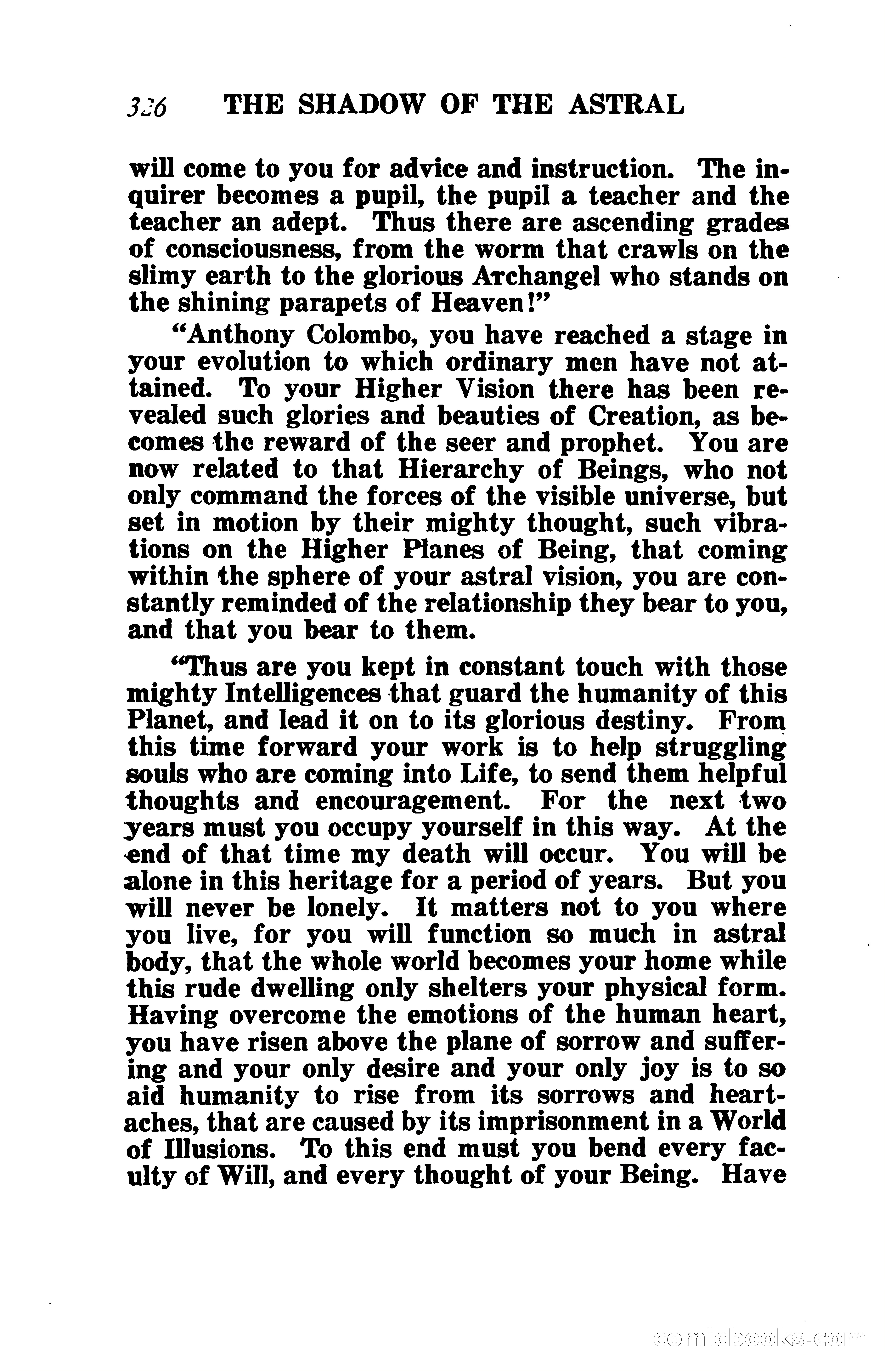 The Shadow of the Astral: A Mystic Narrative — page 333 of 345