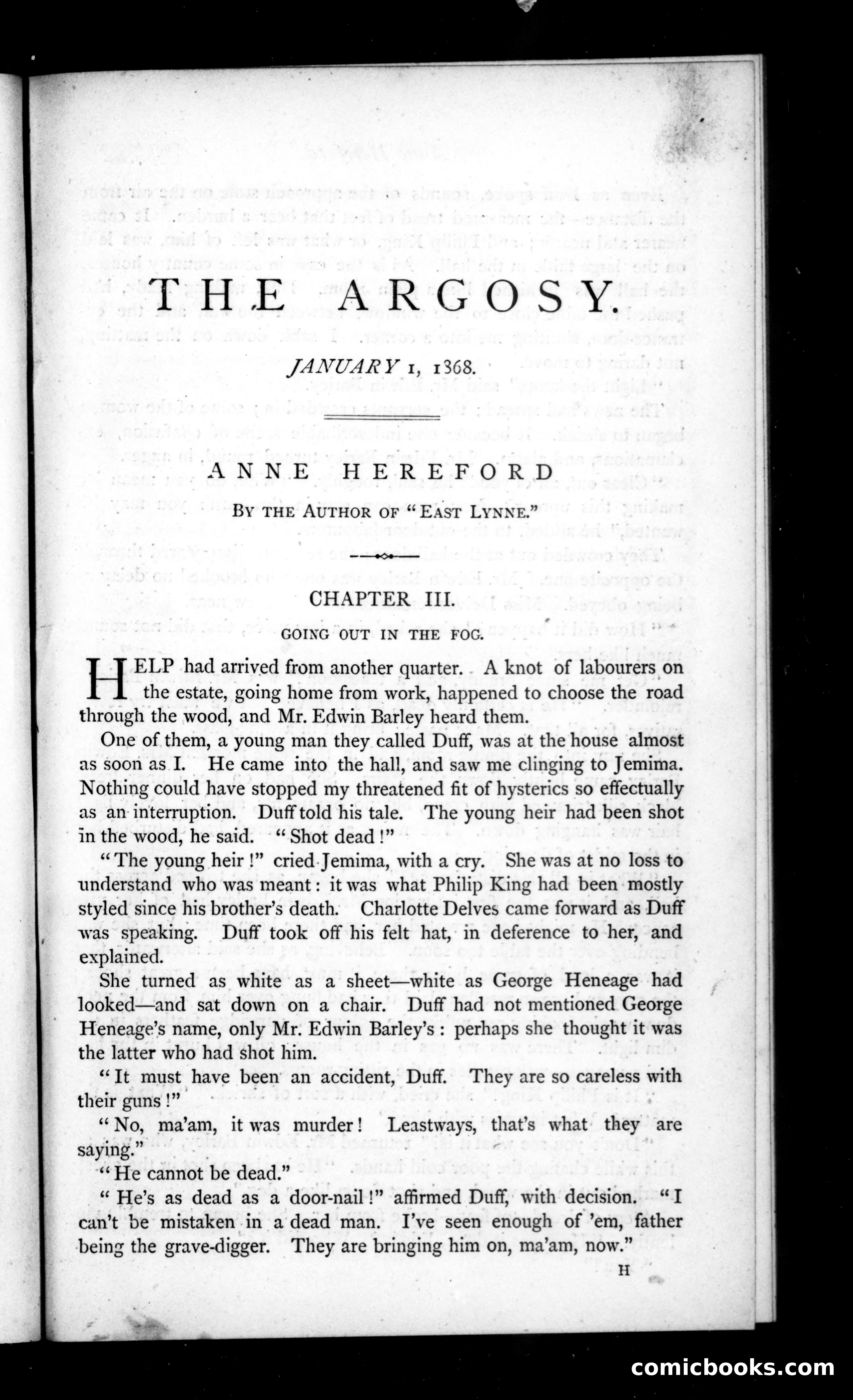 The Argosy, Vol. 5 — page 1 of 82