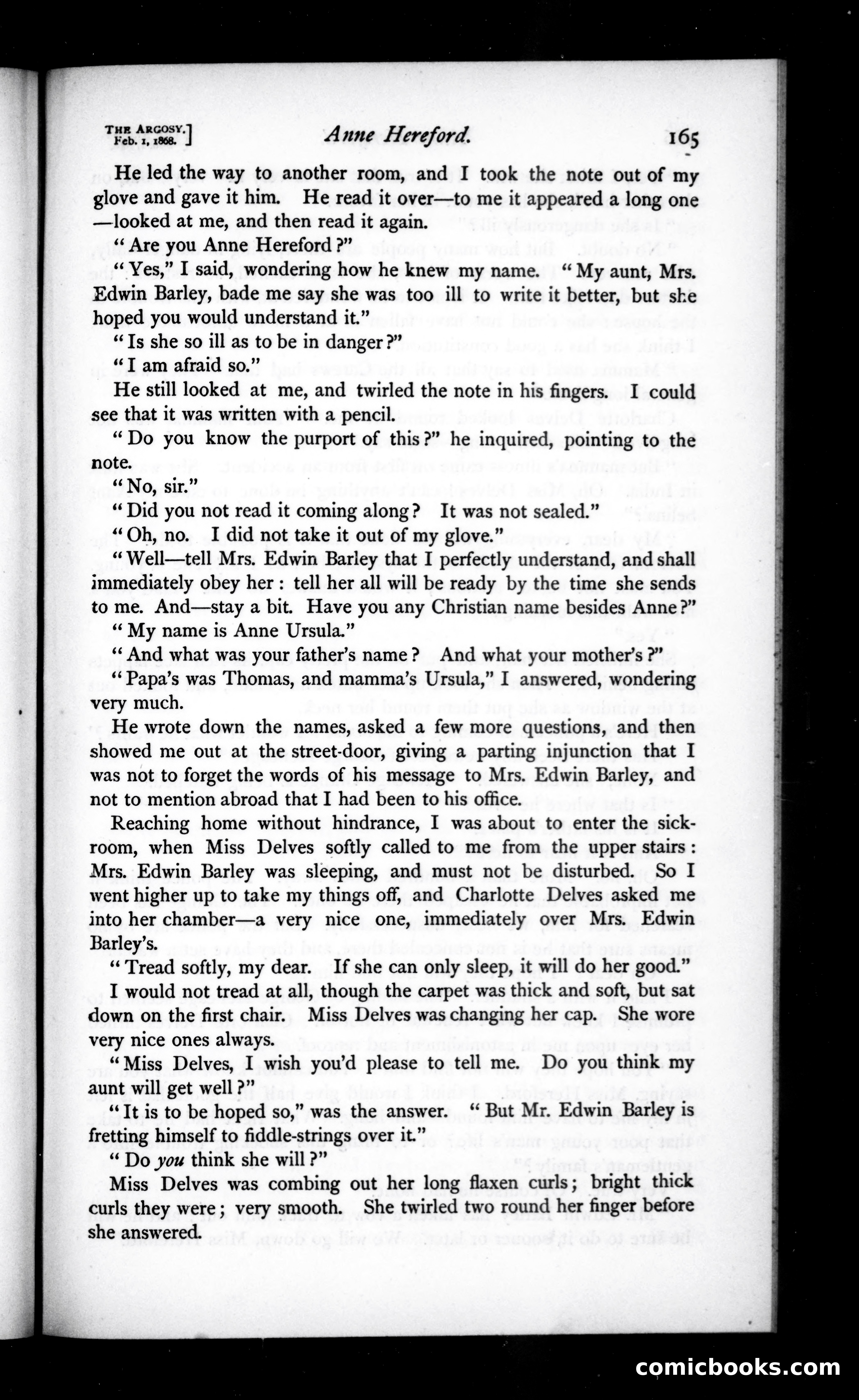 The Argosy, Vol. 5 — page 5 of 84