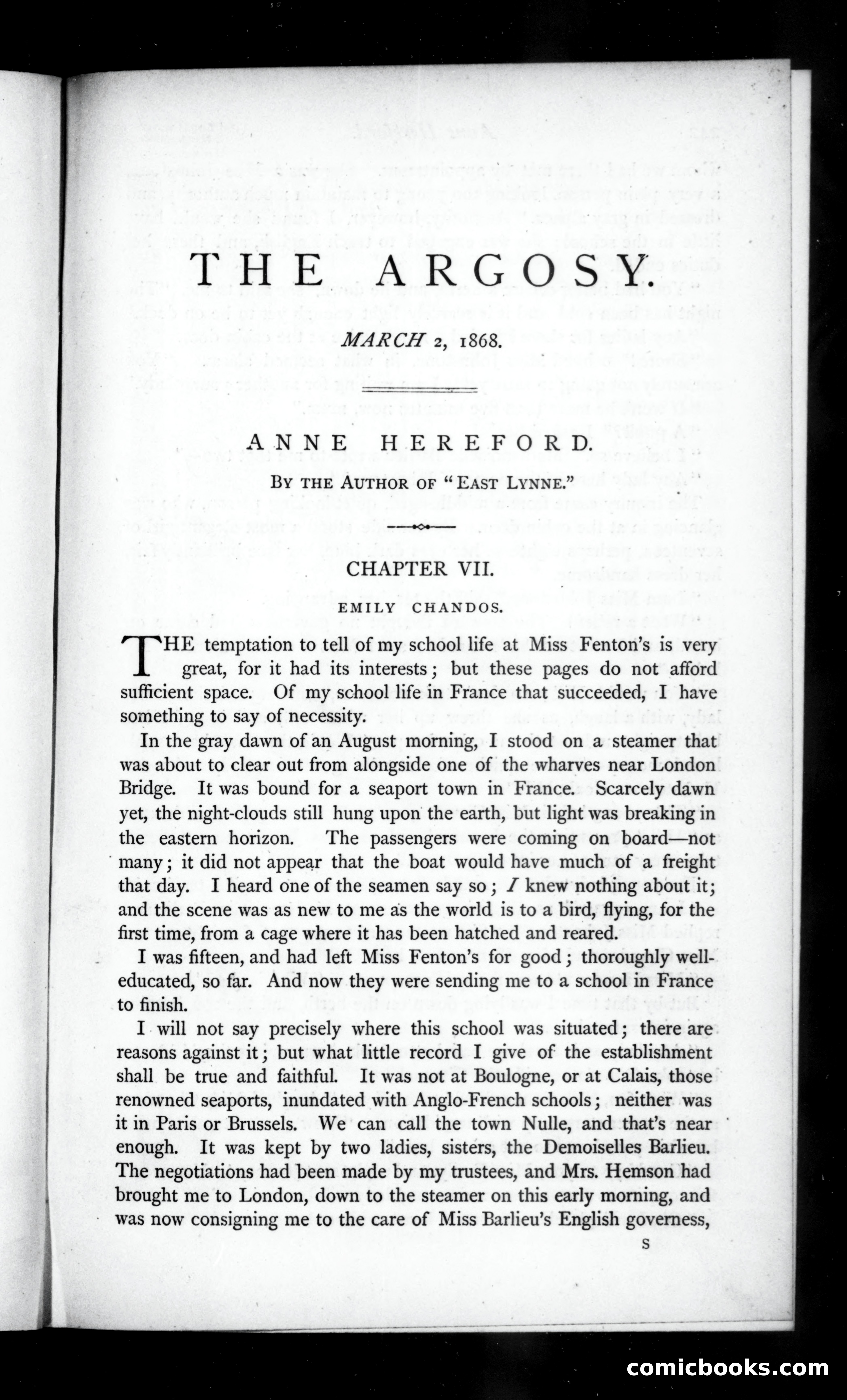The Argosy, Vol. 5 — page 1 of 84