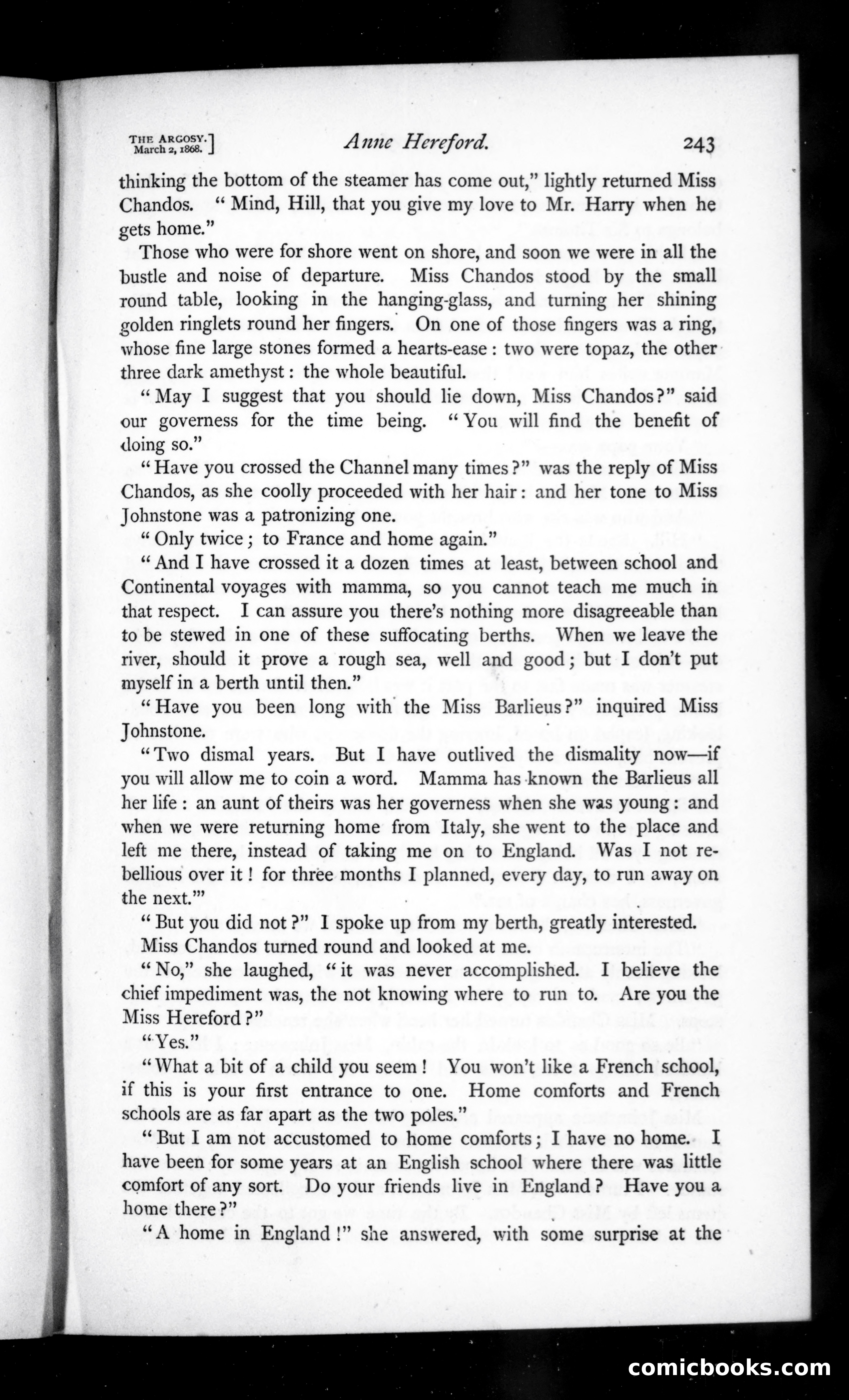 The Argosy, Vol. 5 — page 3 of 84