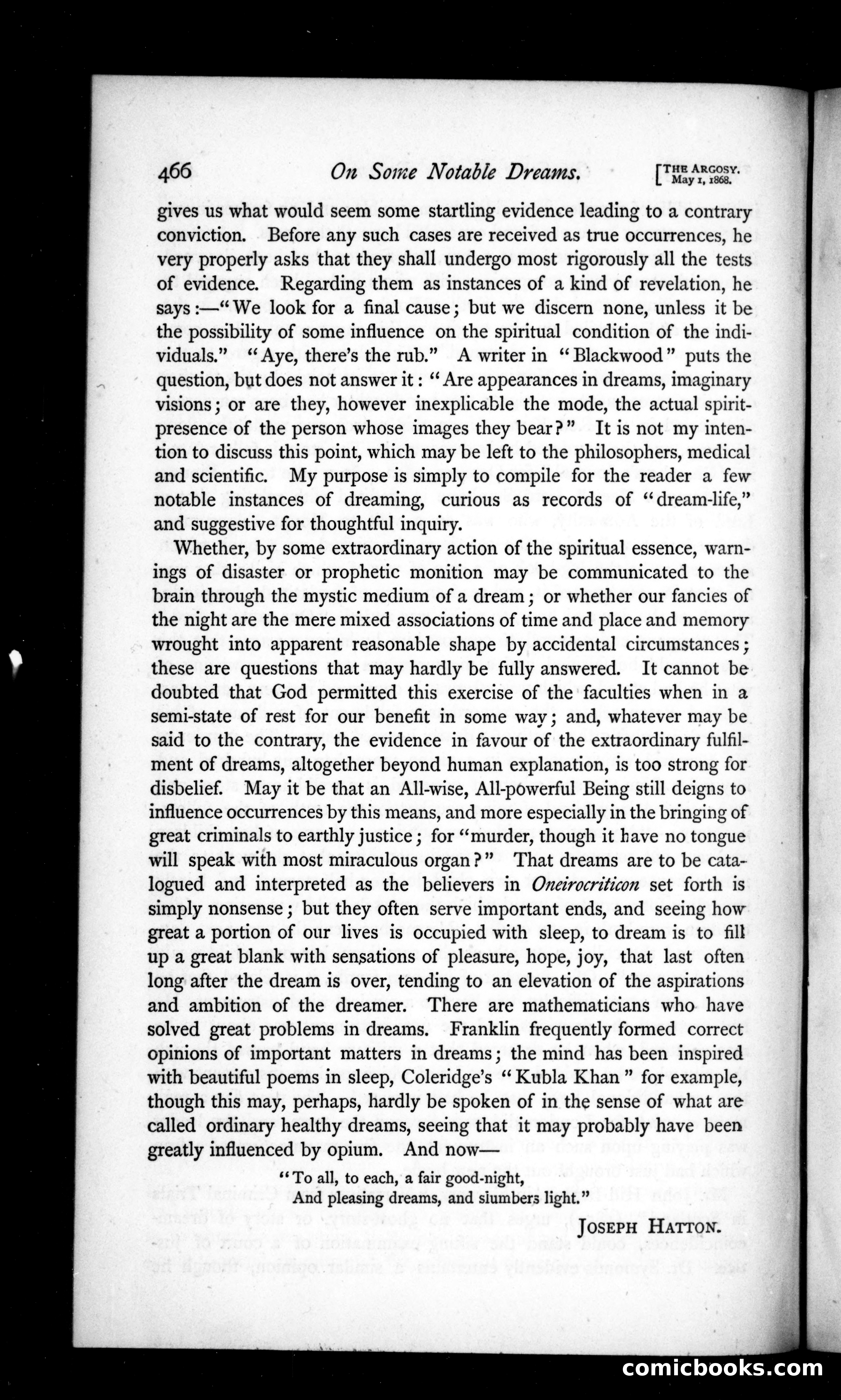 The Argosy, Vol. 5 — page 66 of 79