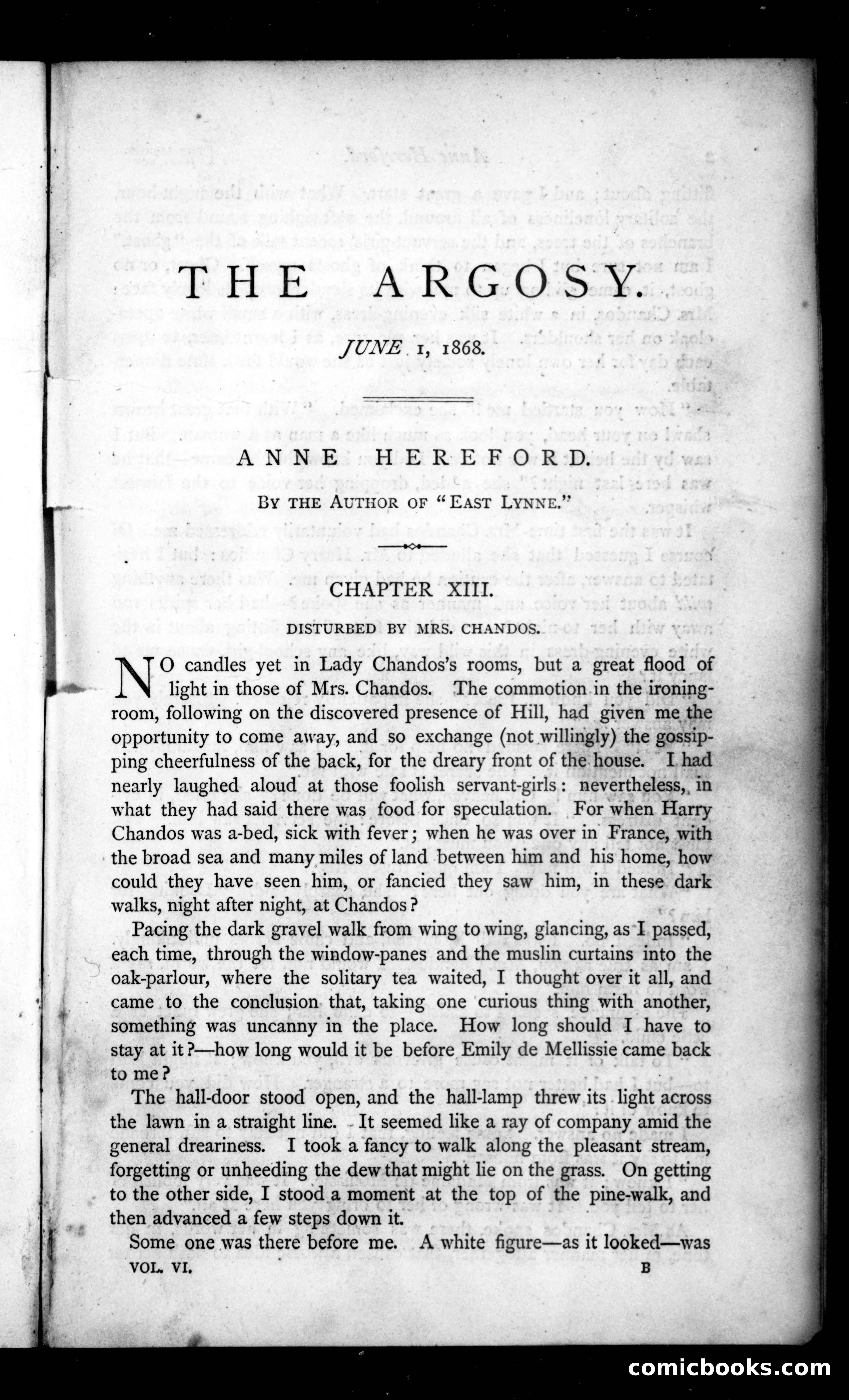 The Argosy, Vol. 6 — page 1 of 84