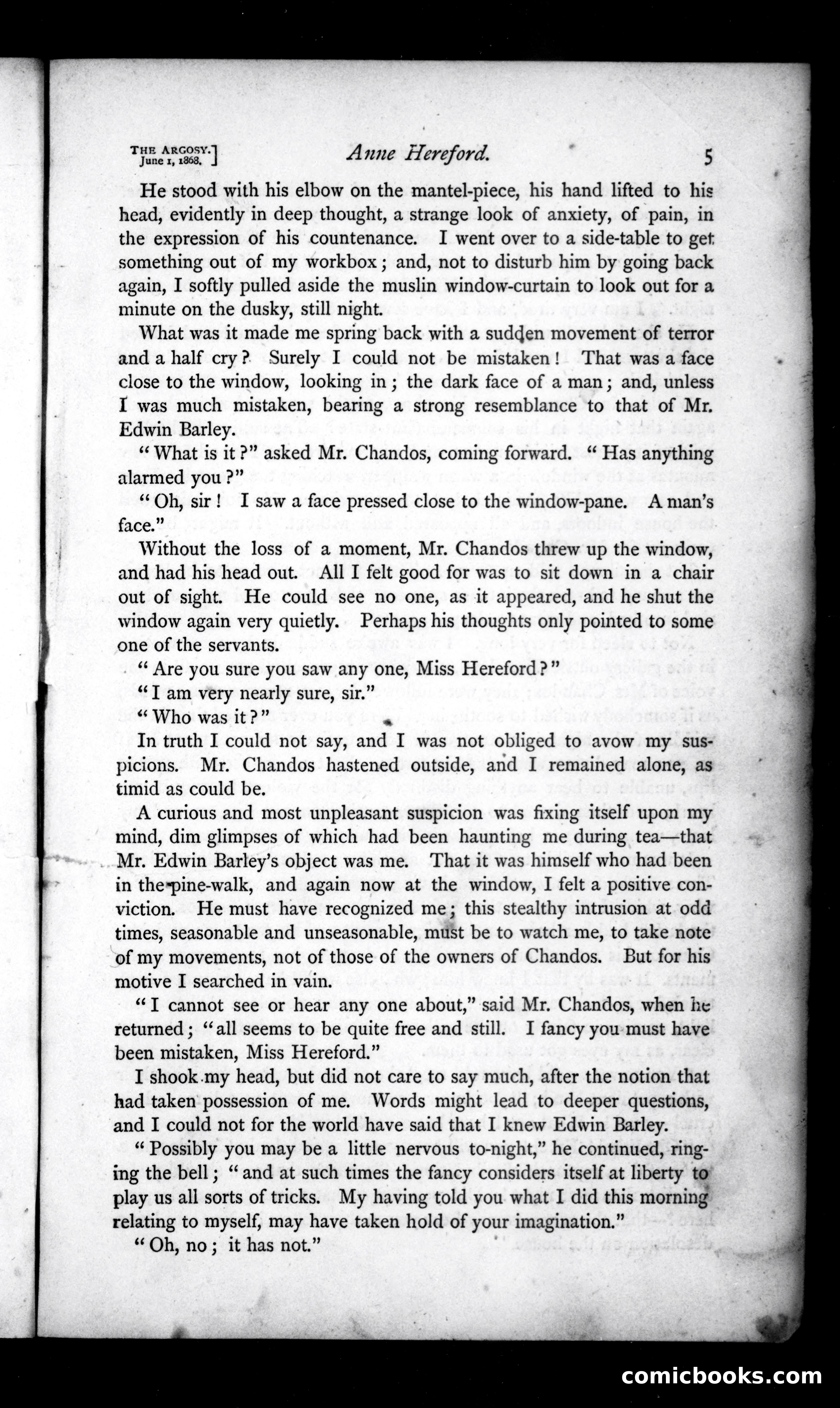 The Argosy, Vol. 6 — page 5 of 84