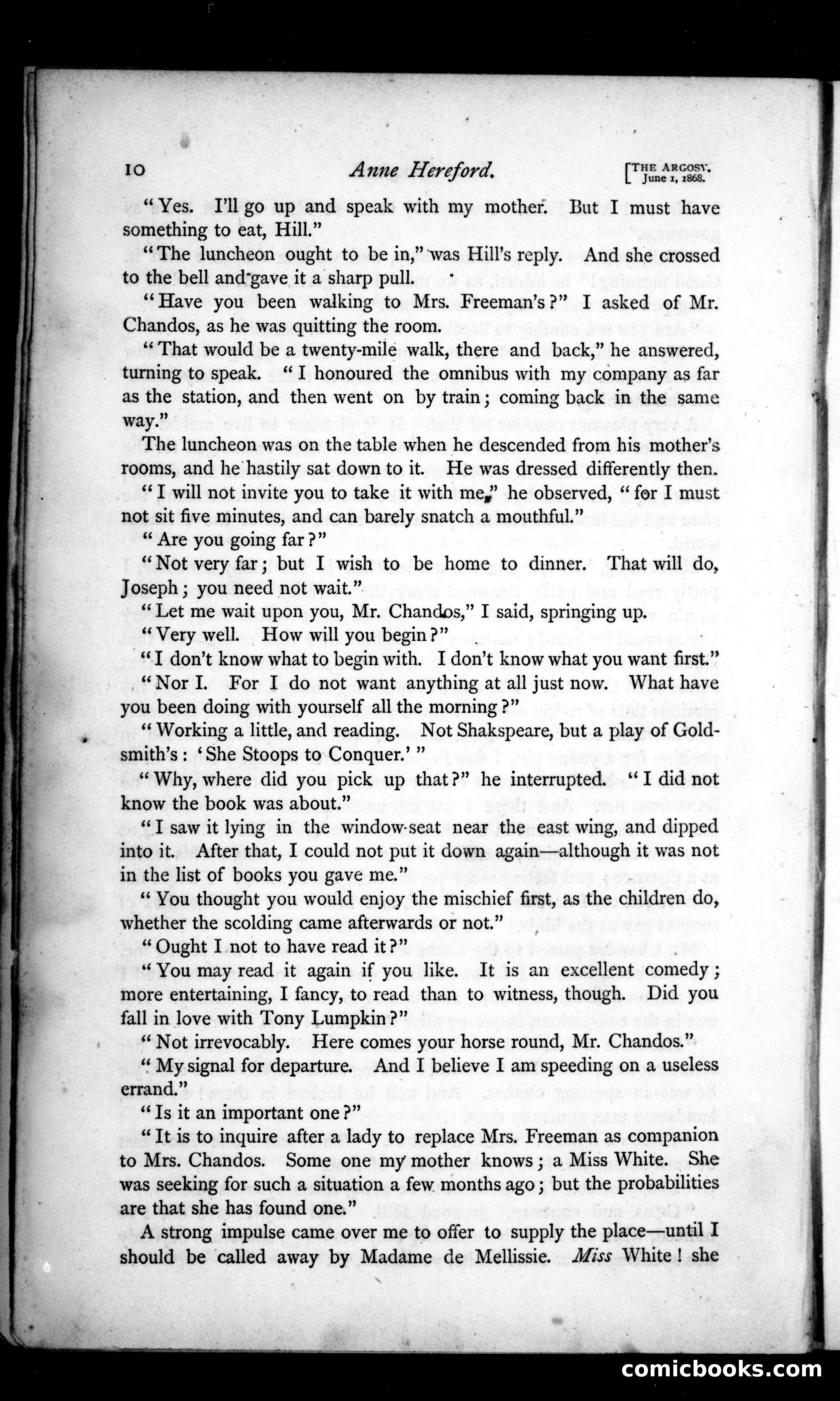 The Argosy, Vol. 6 — page 10 of 84
