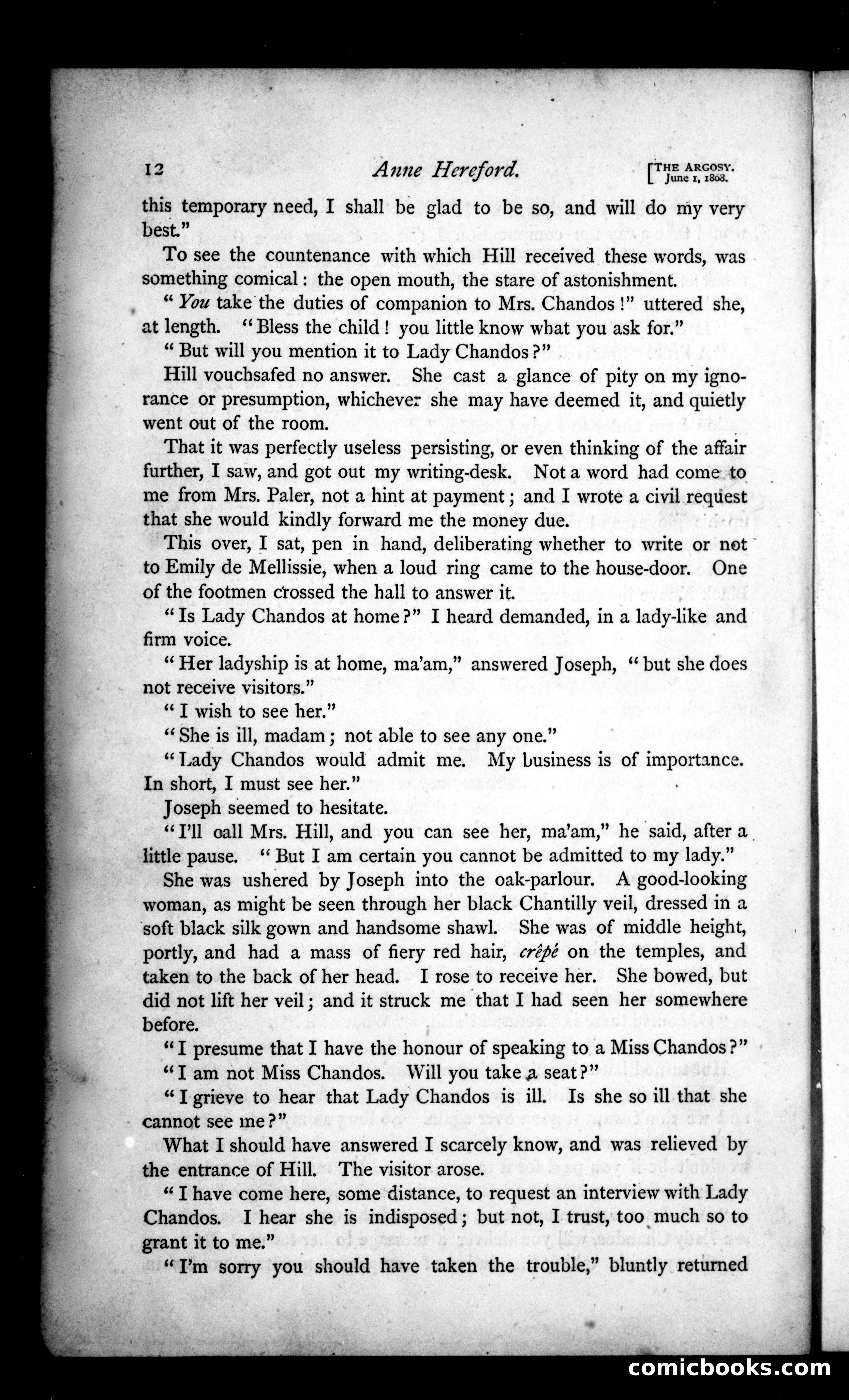 The Argosy, Vol. 6 — page 12 of 84