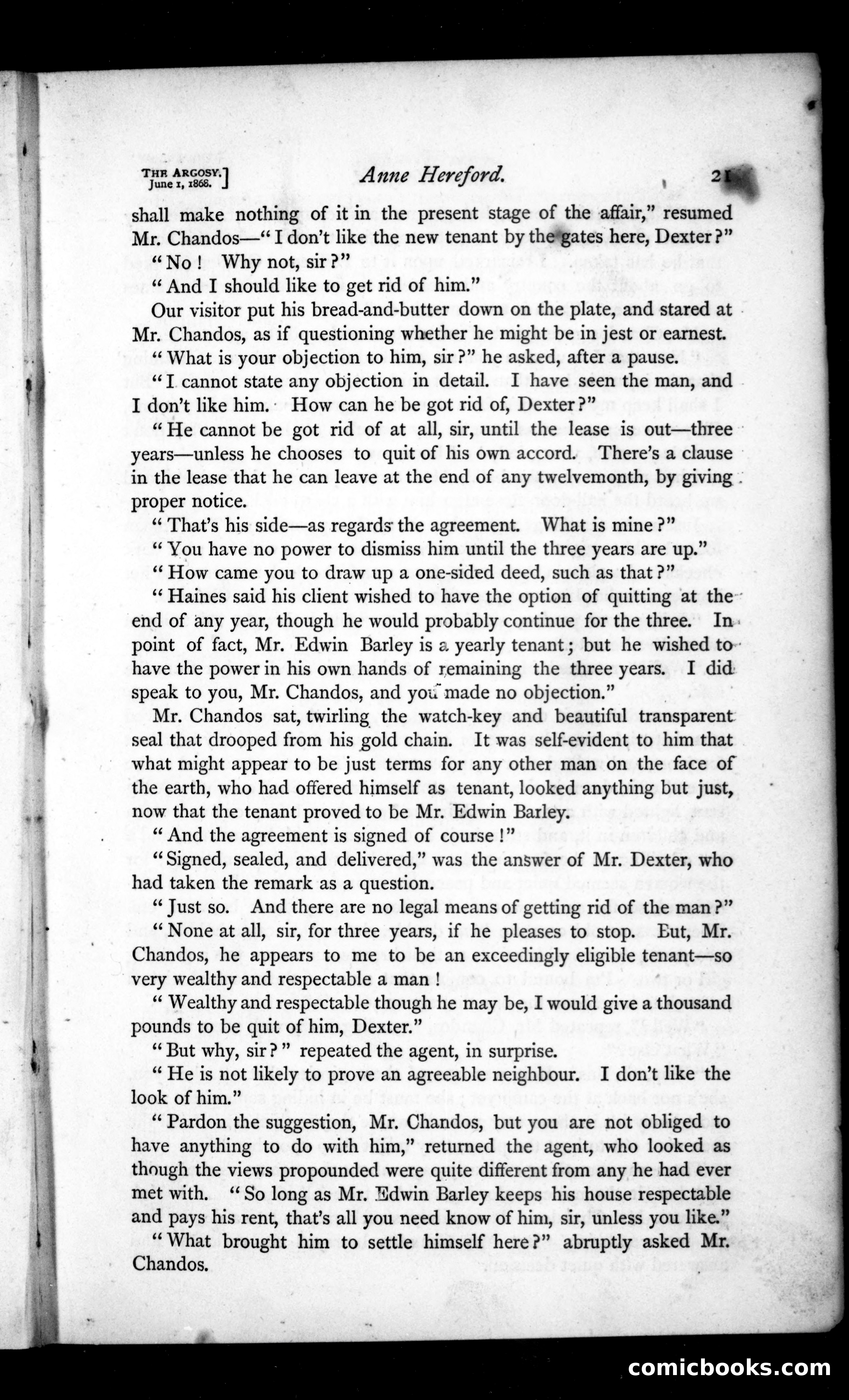 The Argosy, Vol. 6 — page 21 of 84