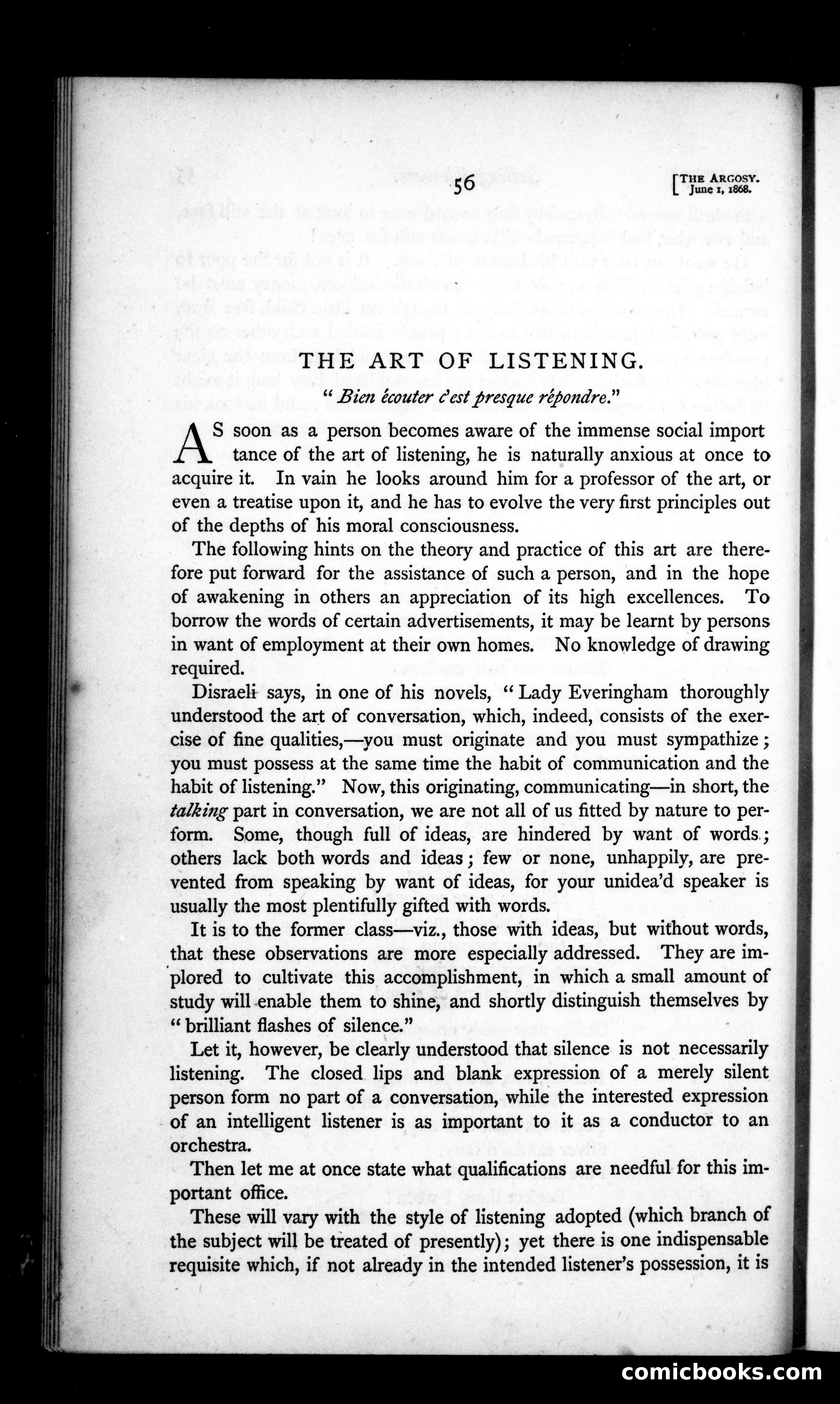 The Argosy, Vol. 6 — page 58 of 84