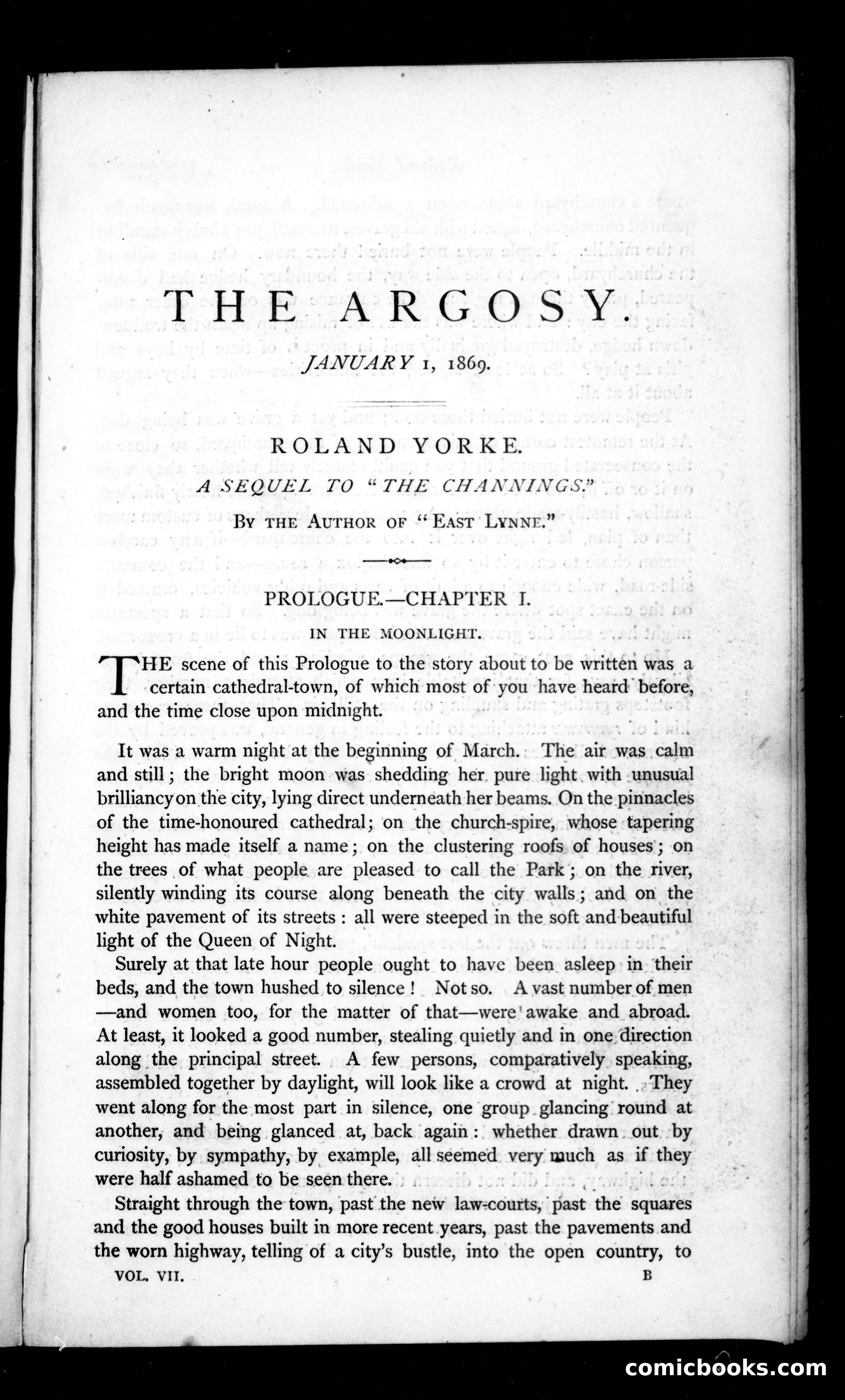 The Argosy, Vol. VII, January 1, 1869 — page 1 of 82