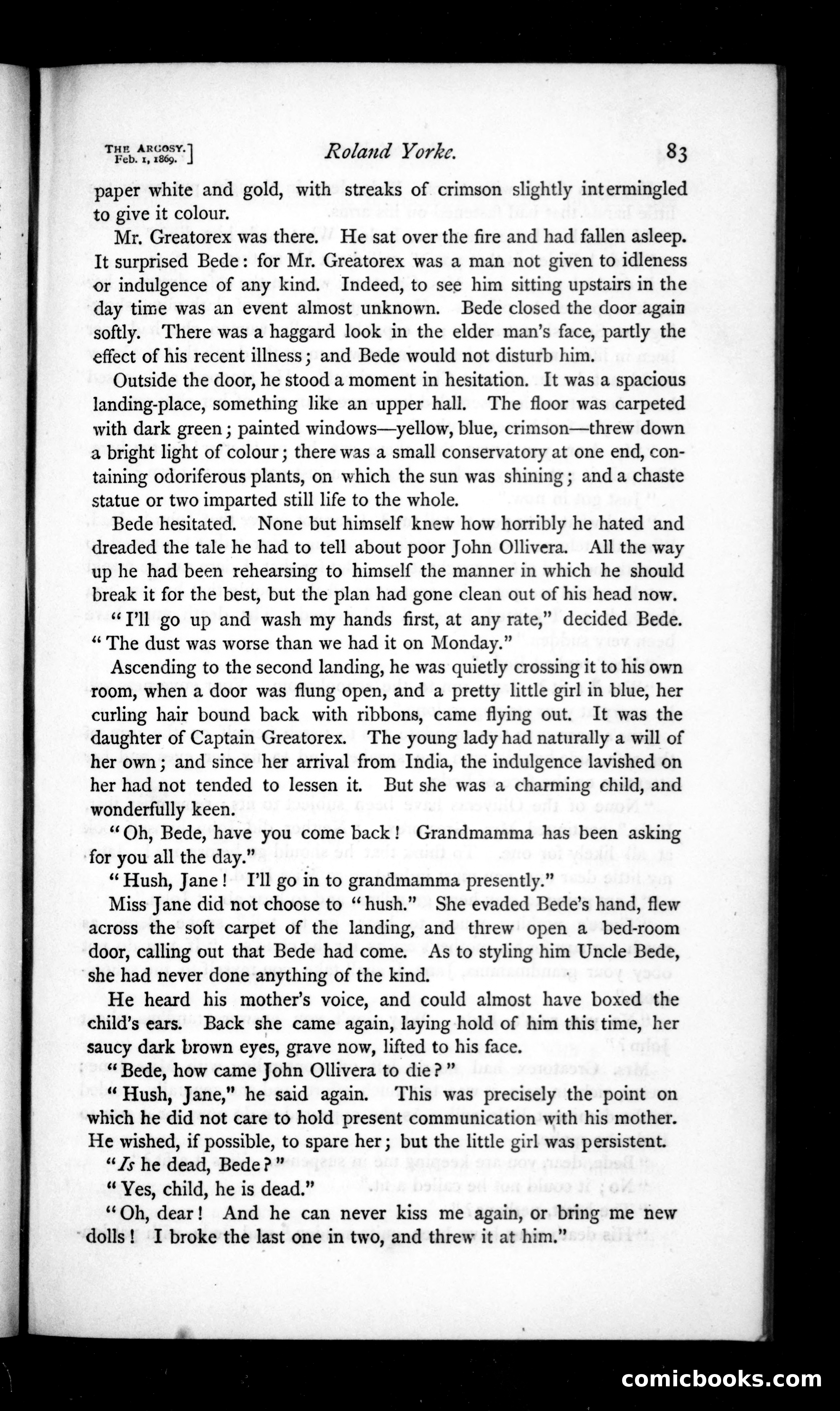 The Argosy, Vol. VII — page 3 of 82