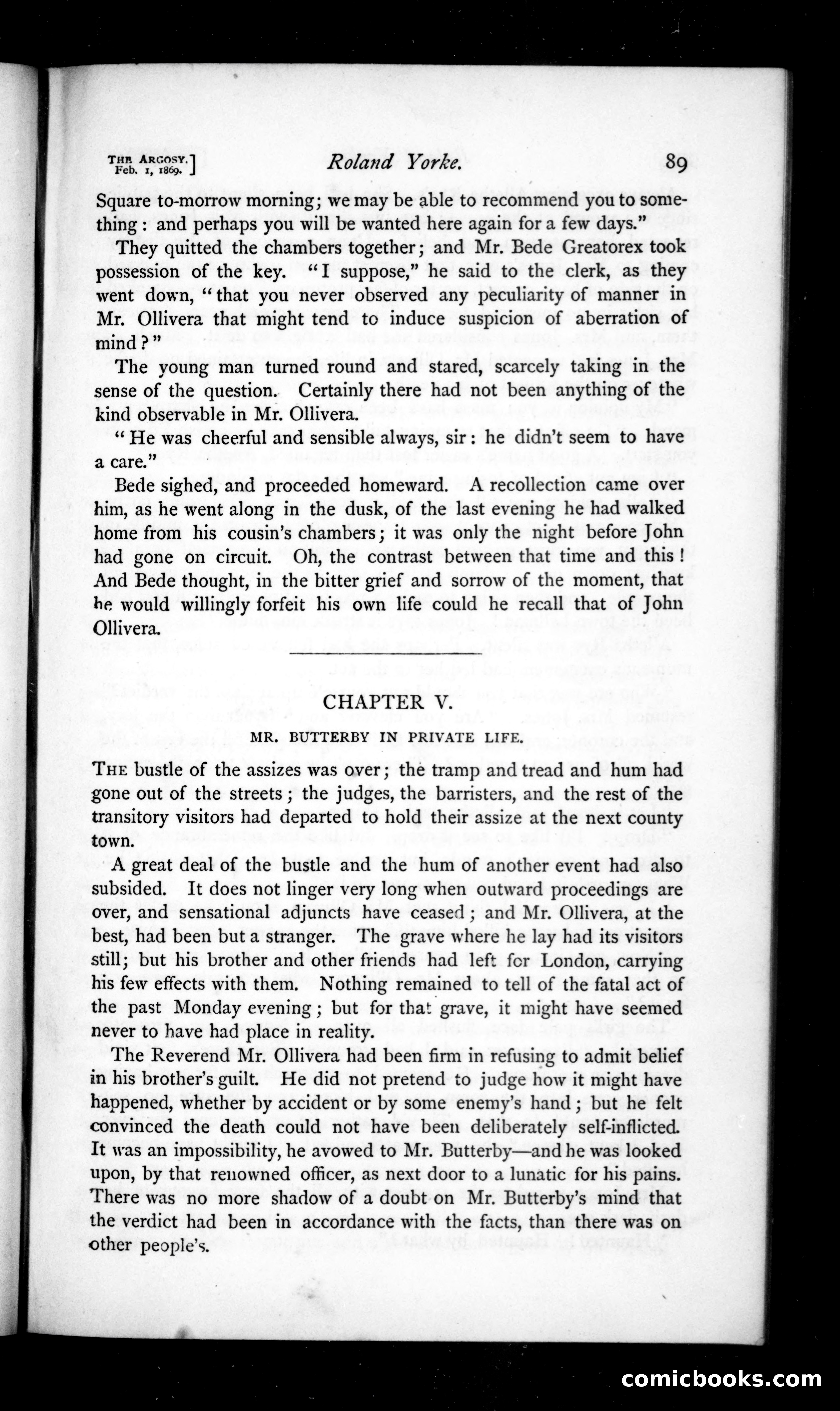 The Argosy, Vol. VII — page 9 of 82