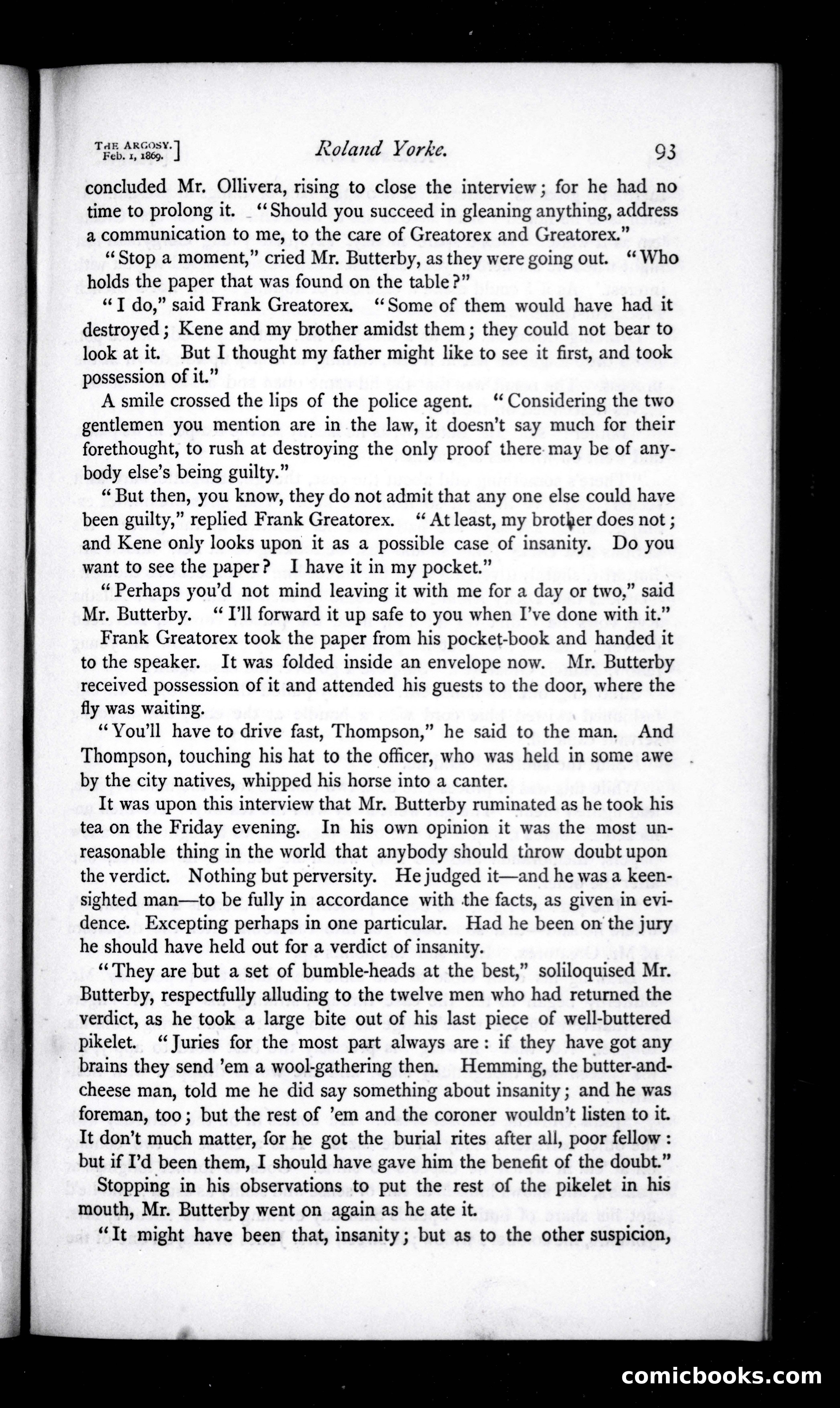 The Argosy, Vol. VII — page 13 of 82