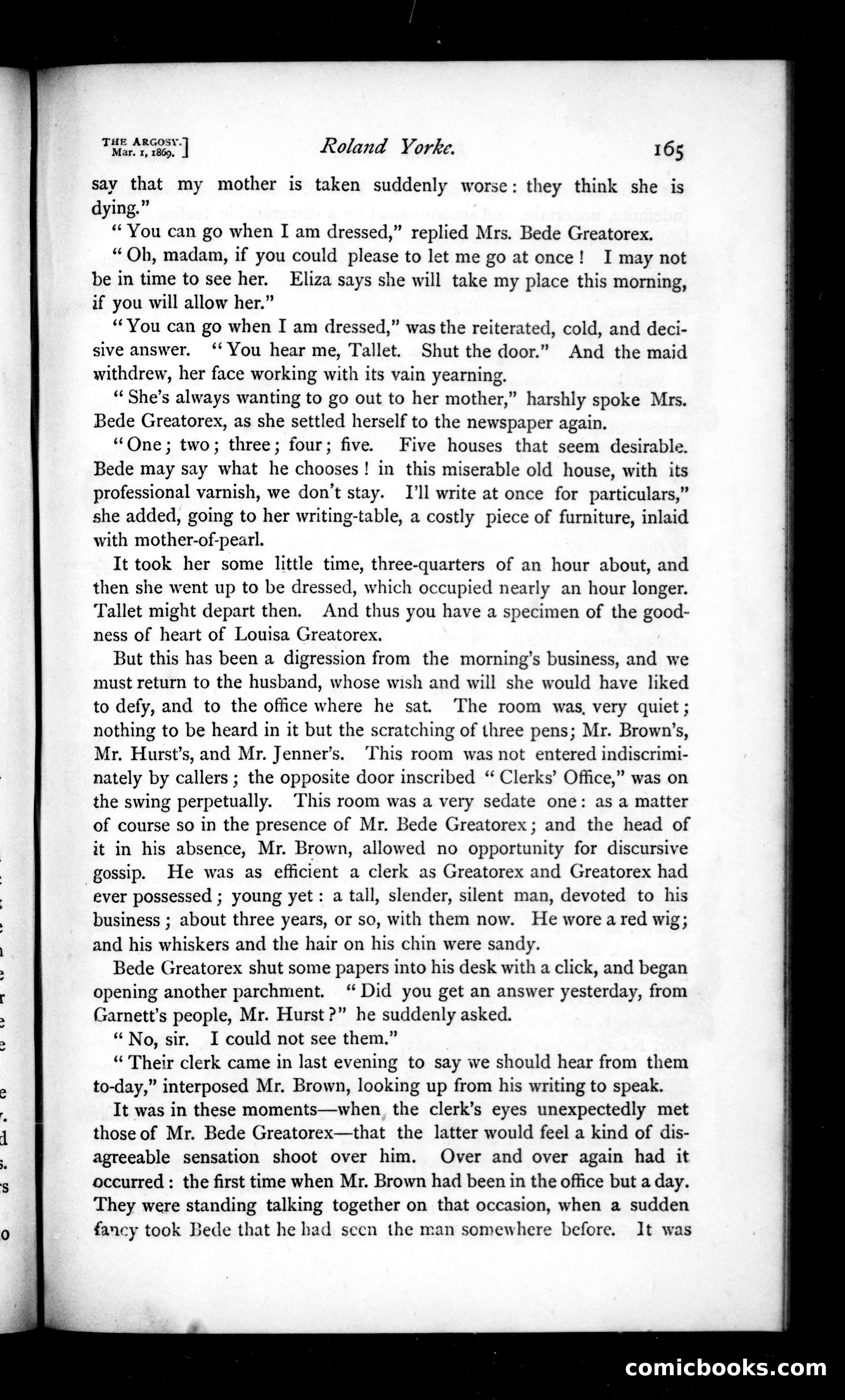 The Argosy, Vol. 7 — page 5 of 82