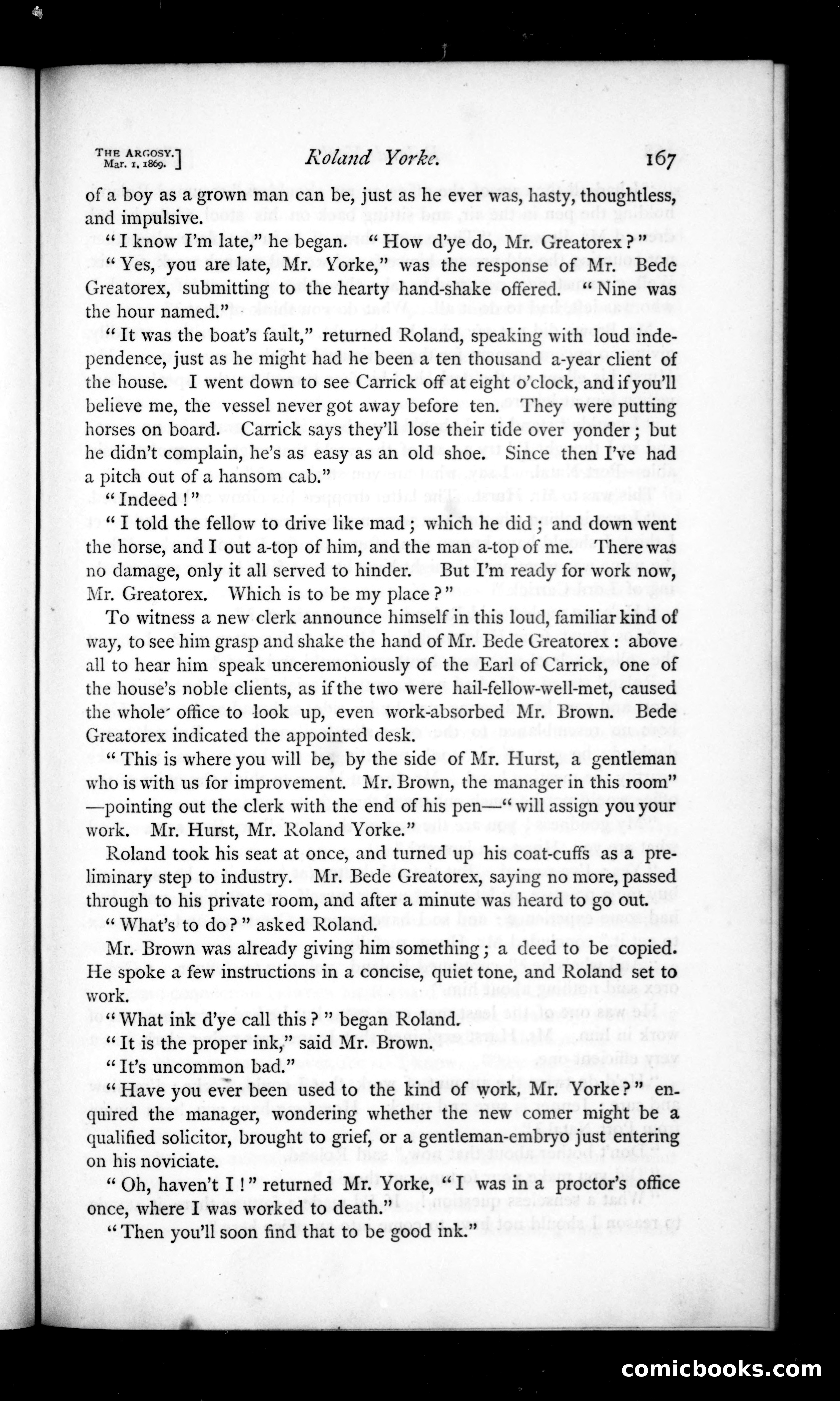 The Argosy, Vol. 7 — page 9 of 82