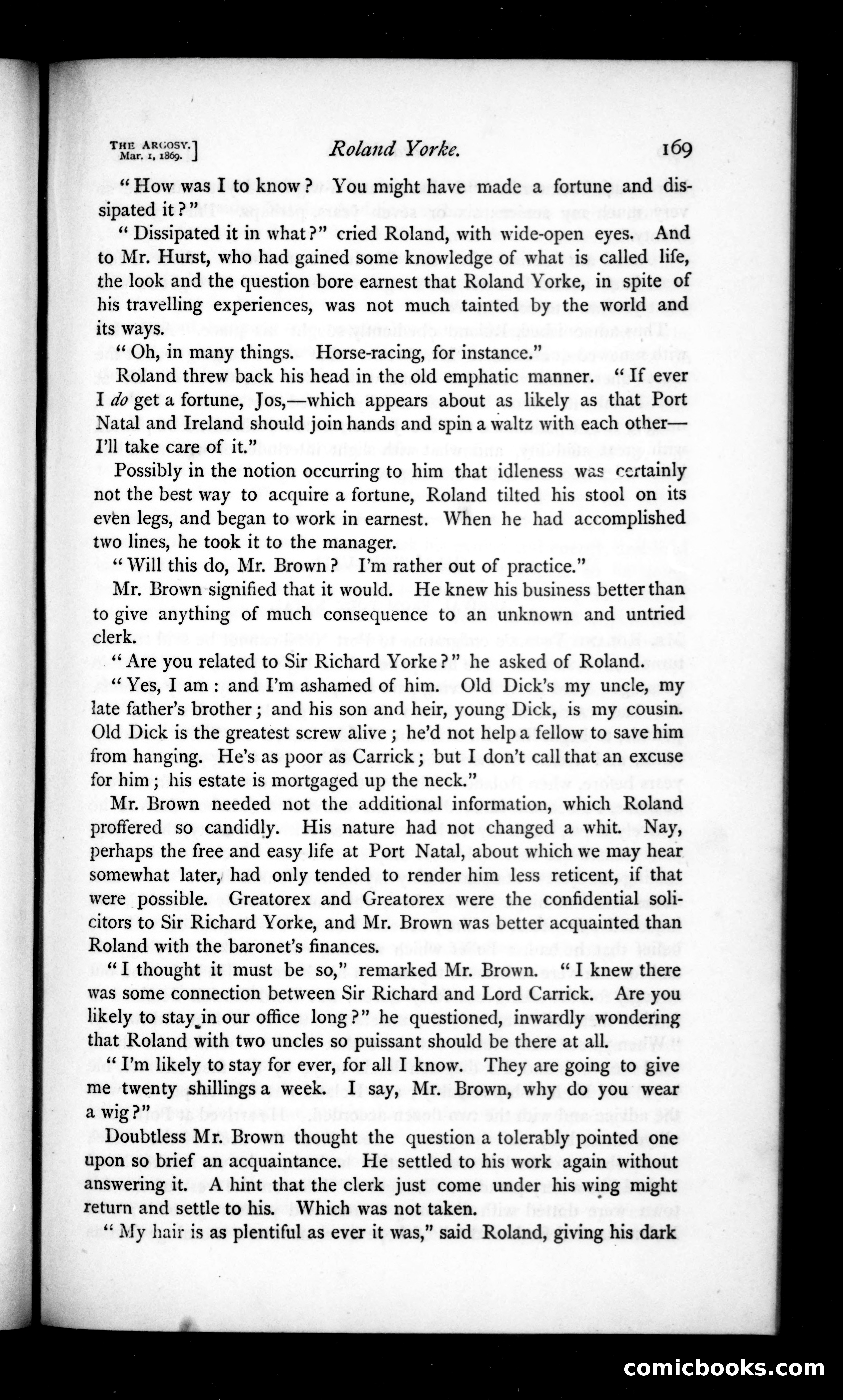 The Argosy, Vol. 7 — page 11 of 82
