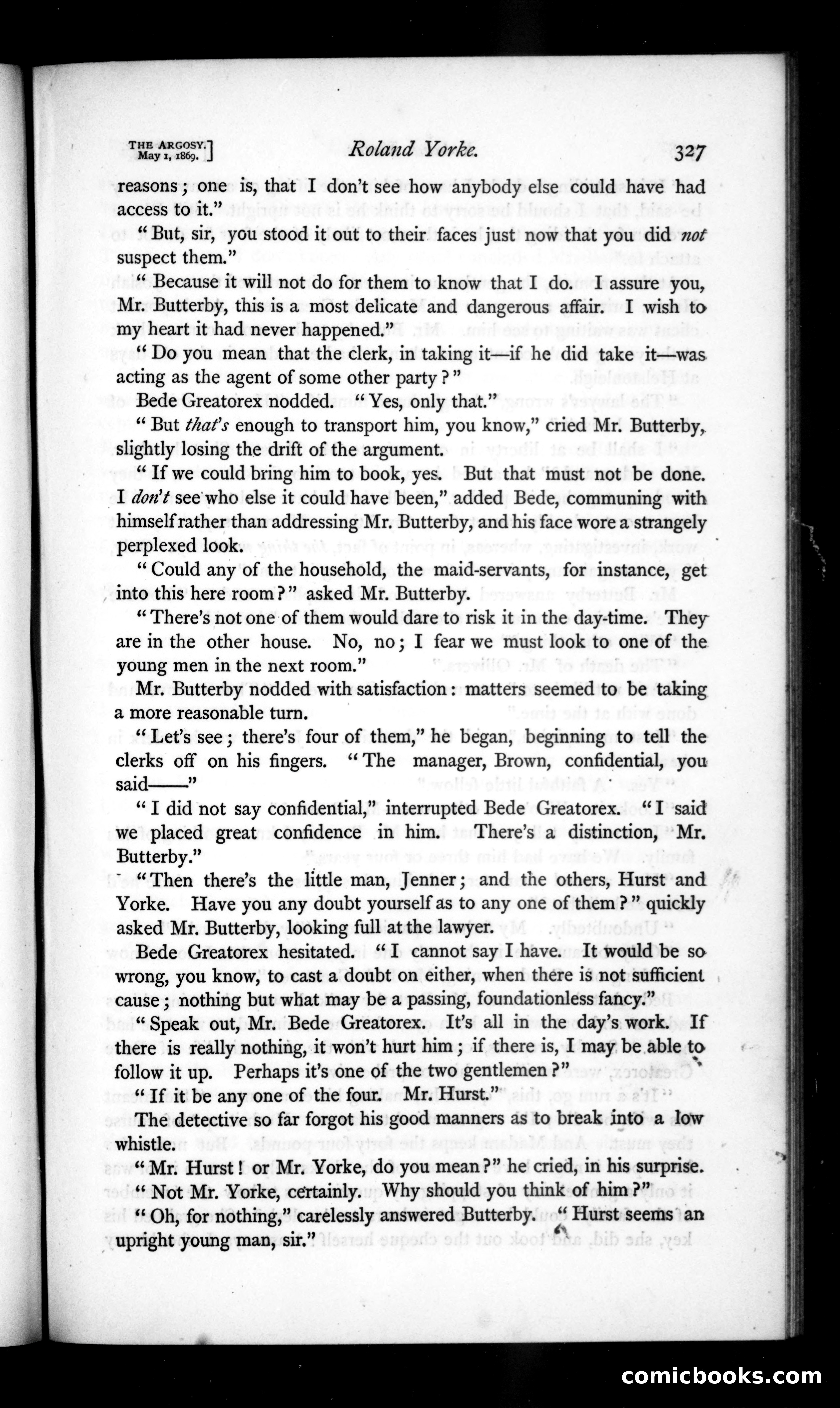 The Argosy, Vol. VII — page 7 of 82