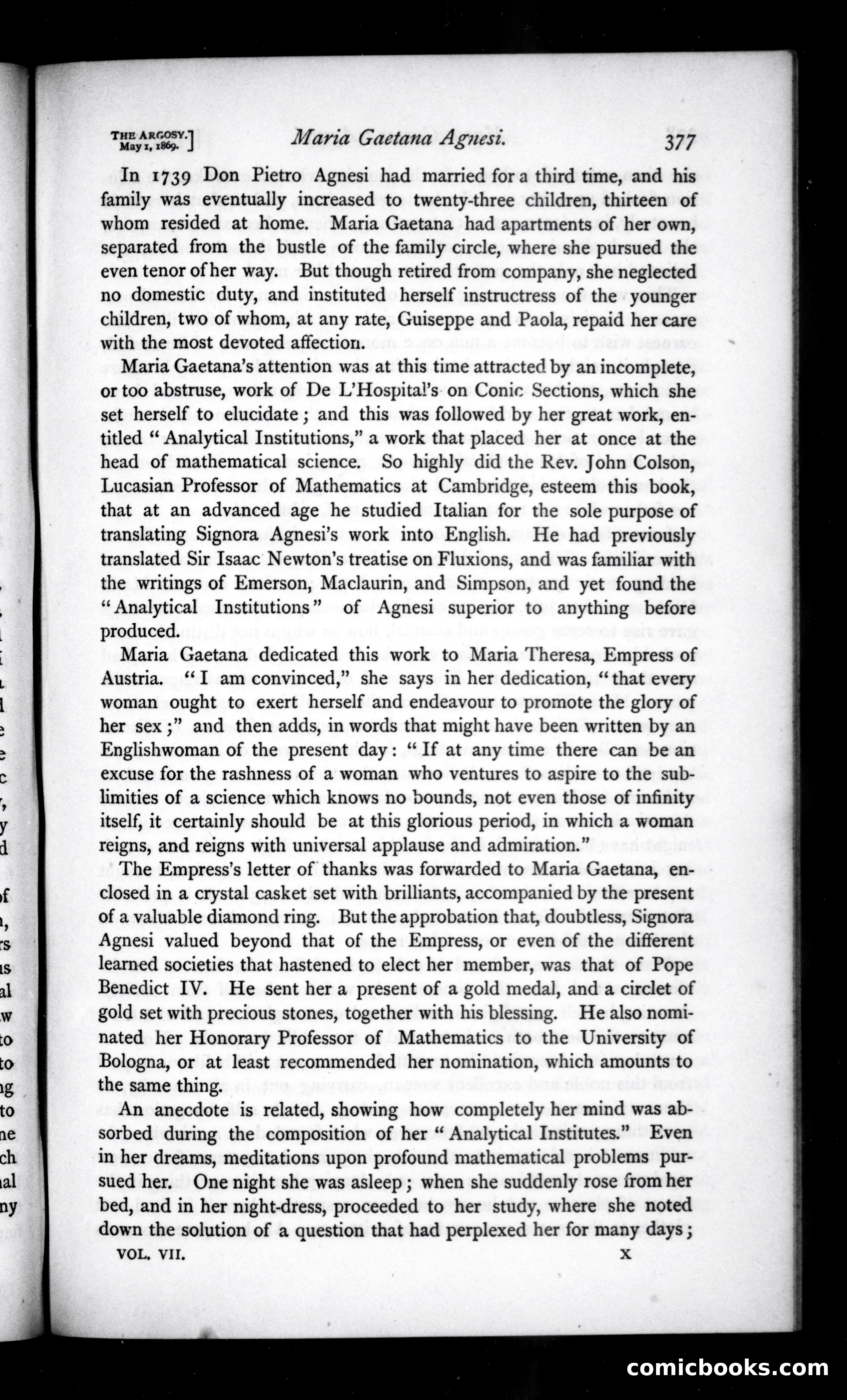The Argosy, Vol. VII — page 59 of 82