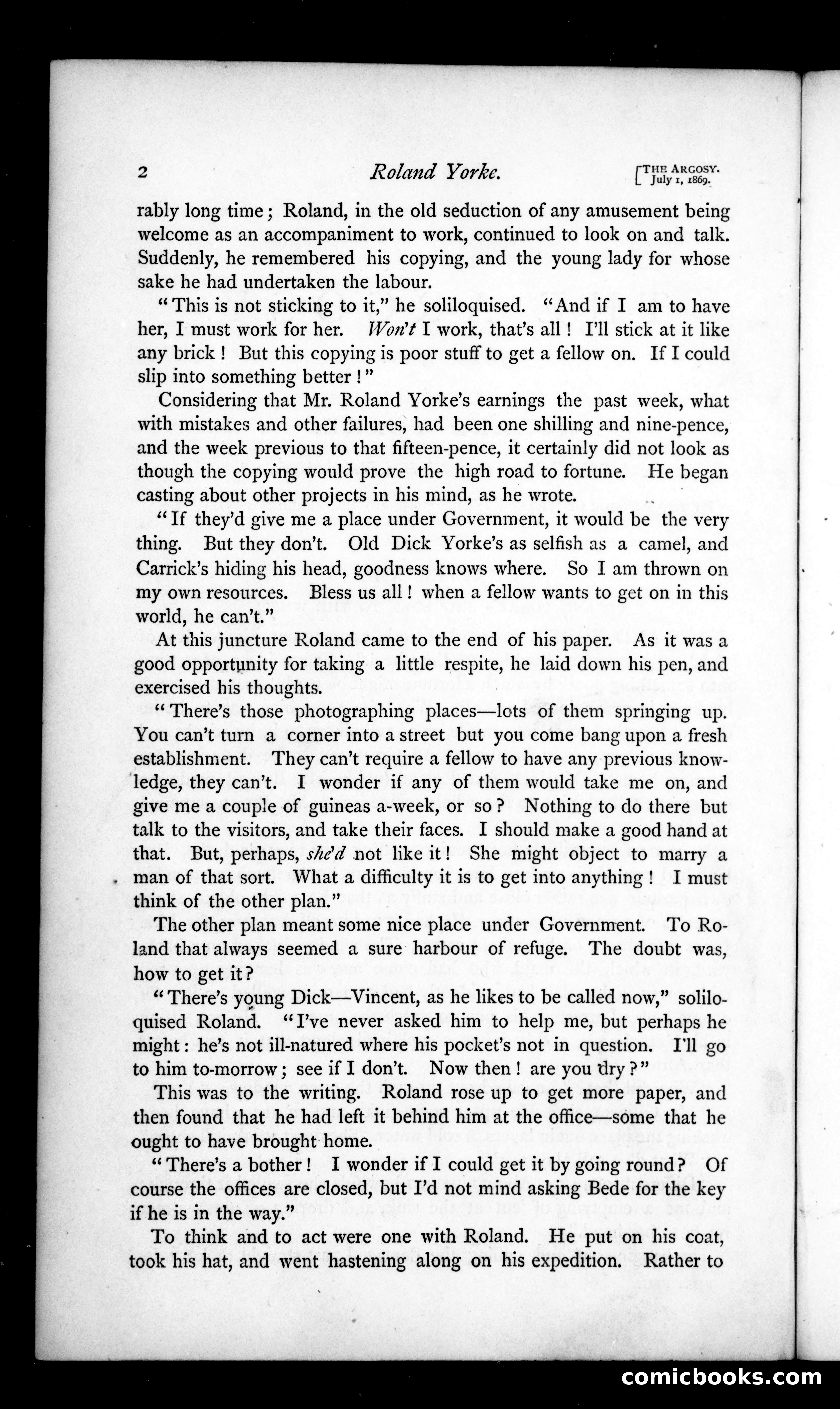 The Argosy, Vol. VIII — page 2 of 80